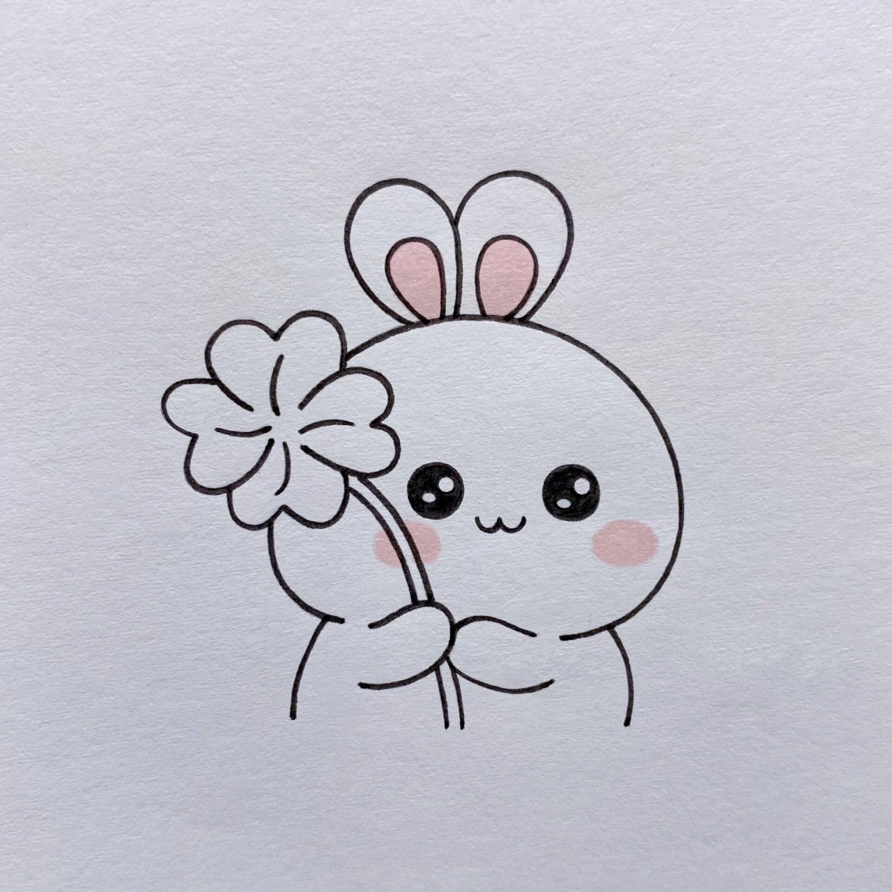 小兔子简笔画教程
