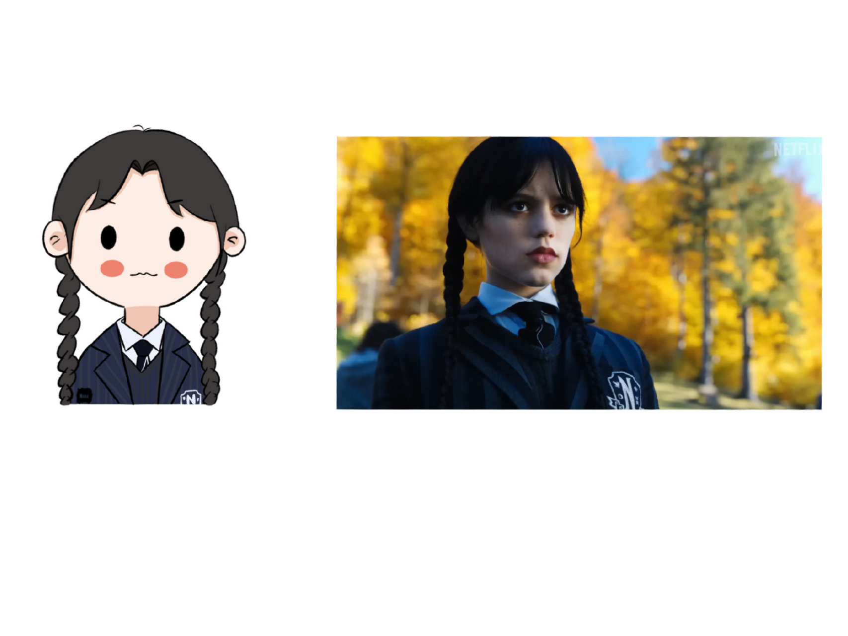 9890 简笔画 星期三系列