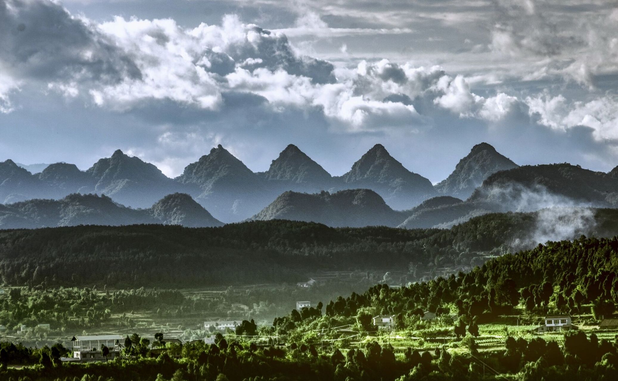 剑阁五指山风景区图片