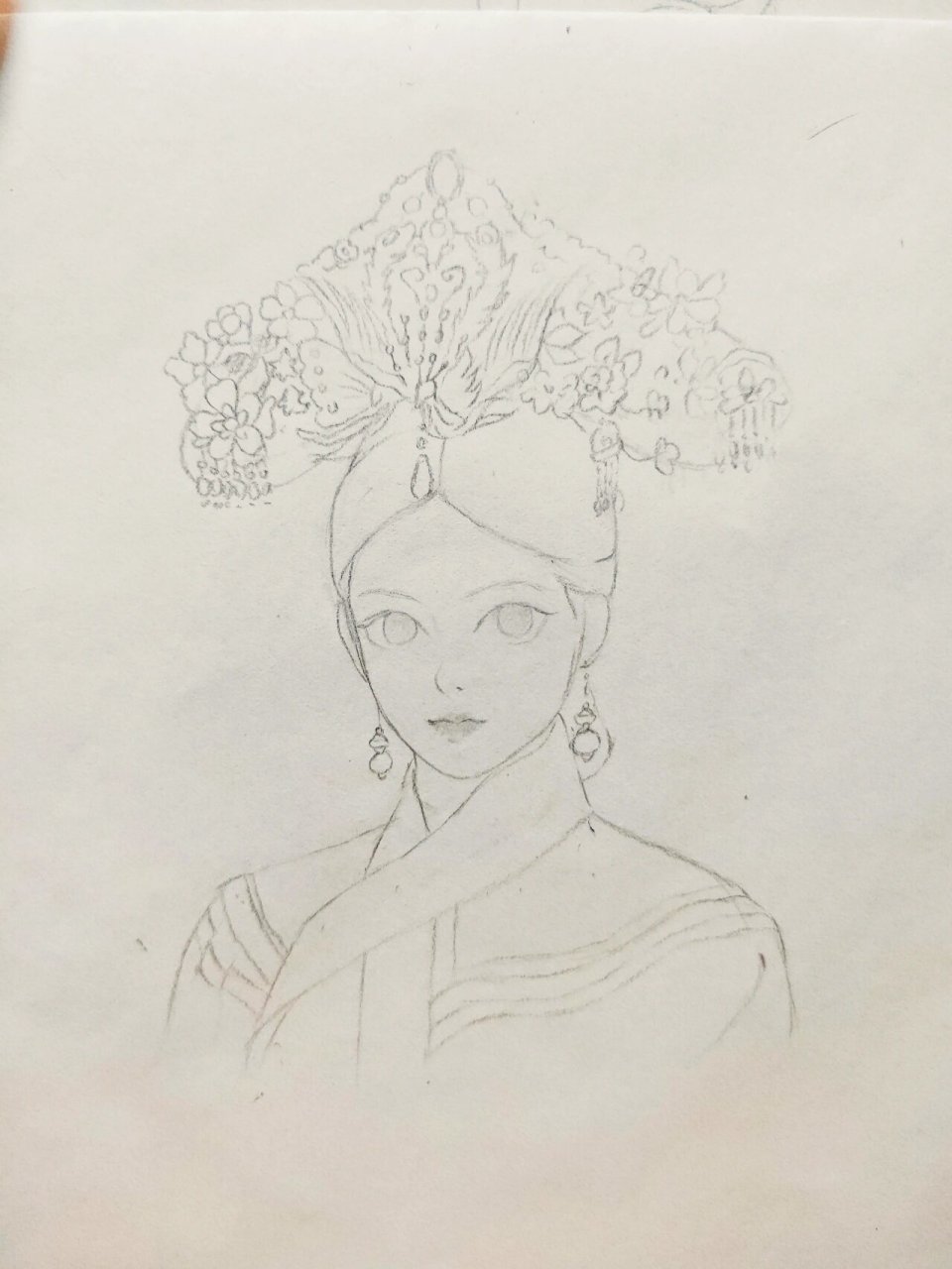 人物线稿练习|甄嬛传~华妃96含步骤图 华妃娘娘驾到969696 "