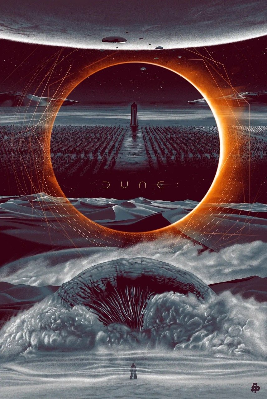 电影《沙丘》艺术海报欣赏.字体设计也很美.#春日荐片季