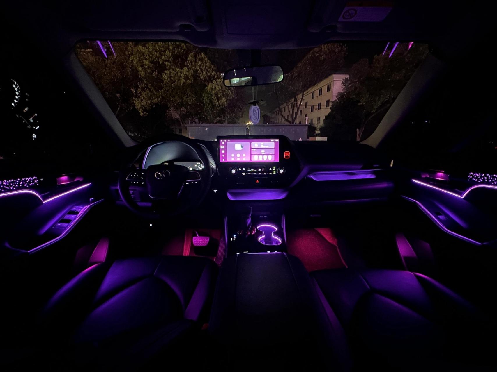 汉兰达氛围灯改装.128色神光同步,超帅改装.花小钱实现大效果