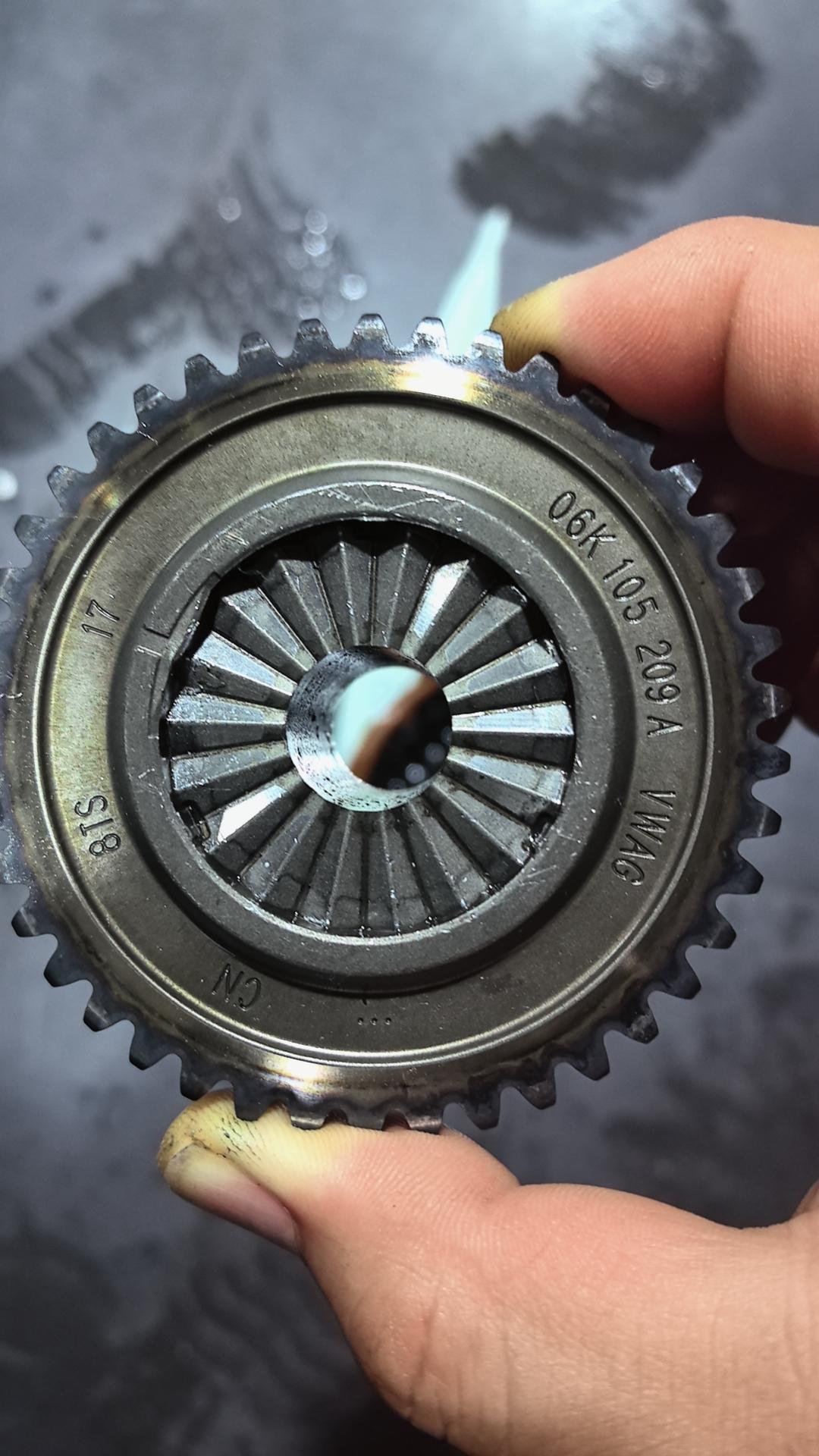 组装完发动机,出现凸轮轴与曲轴位置错误