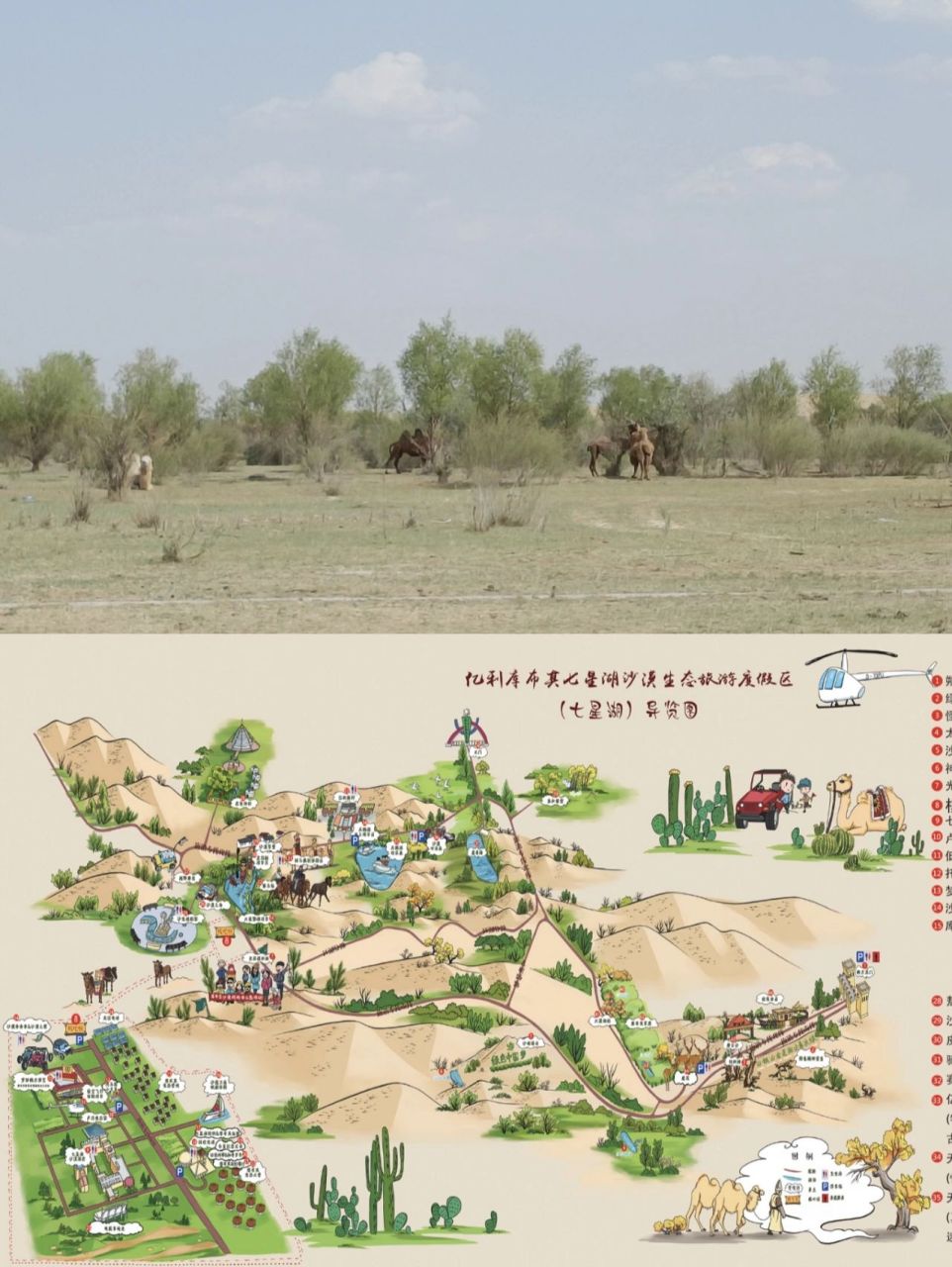 东胜周边游‖七星湖沙漠生态旅游区 可能是淡季的原因,景区整个就是