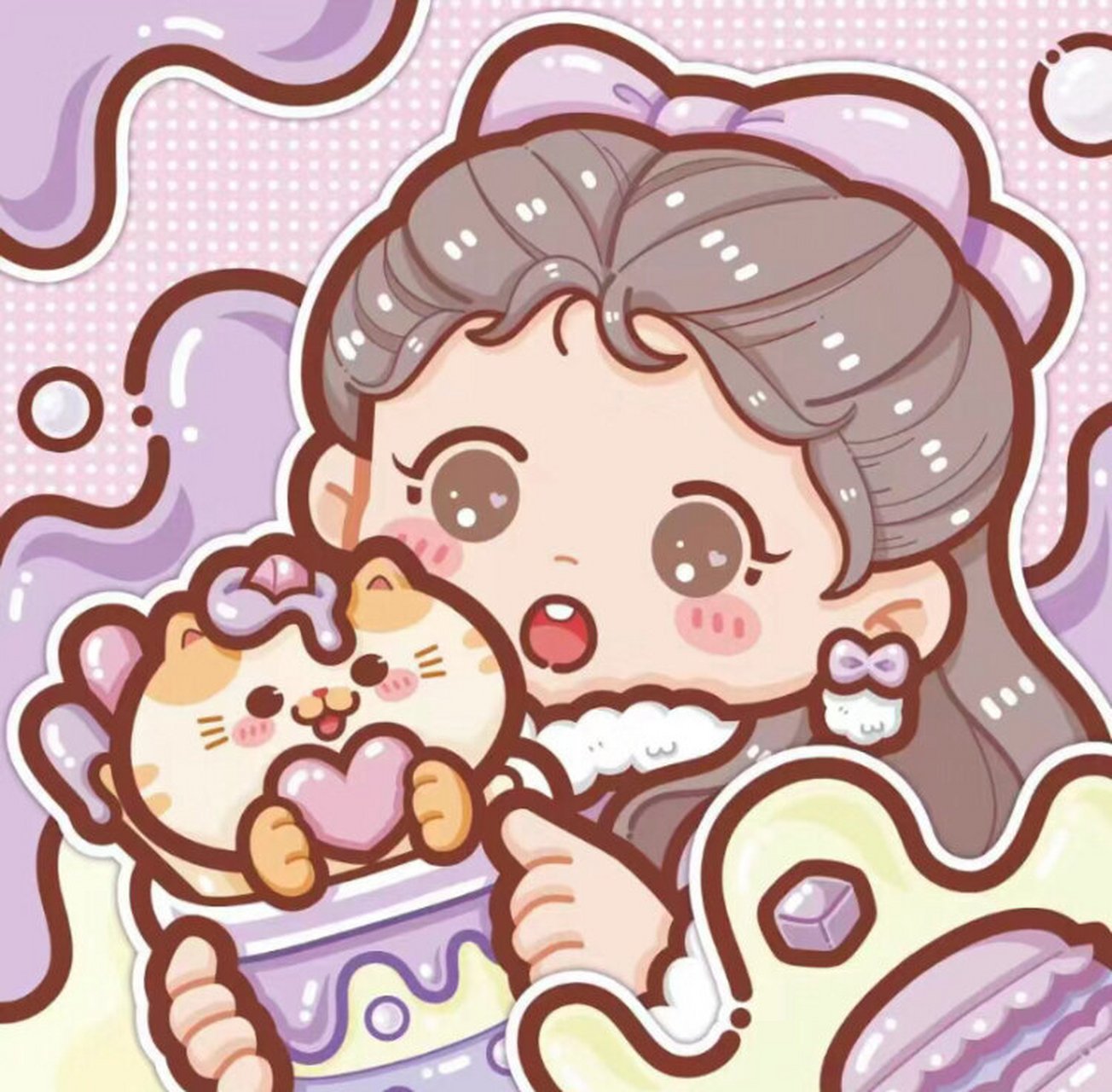 小麻薯头像 #可爱头像# #闺蜜头像# #好看头像# #卡通头像# #小麻薯