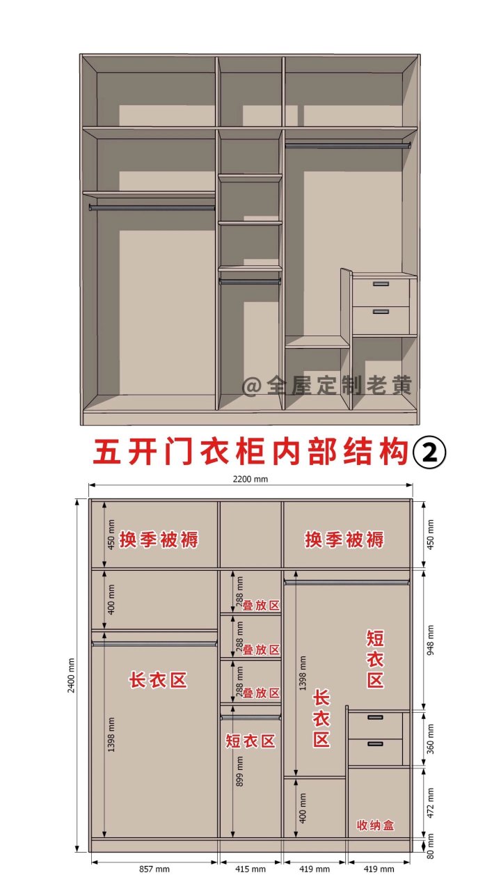 衣柜五角柜结构图图片