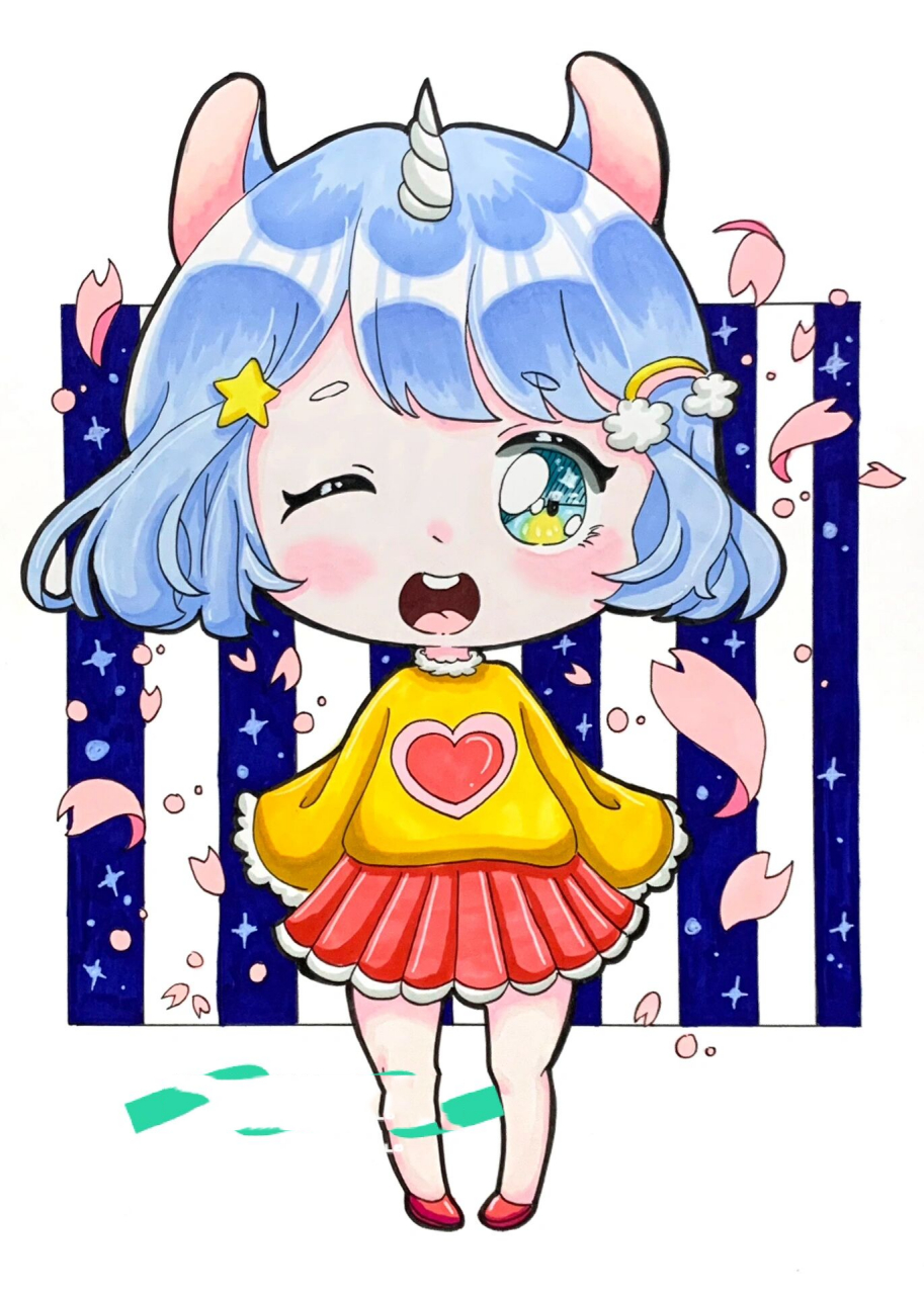 q版动漫/奶茶茶动漫素材适合一年级以上孩子