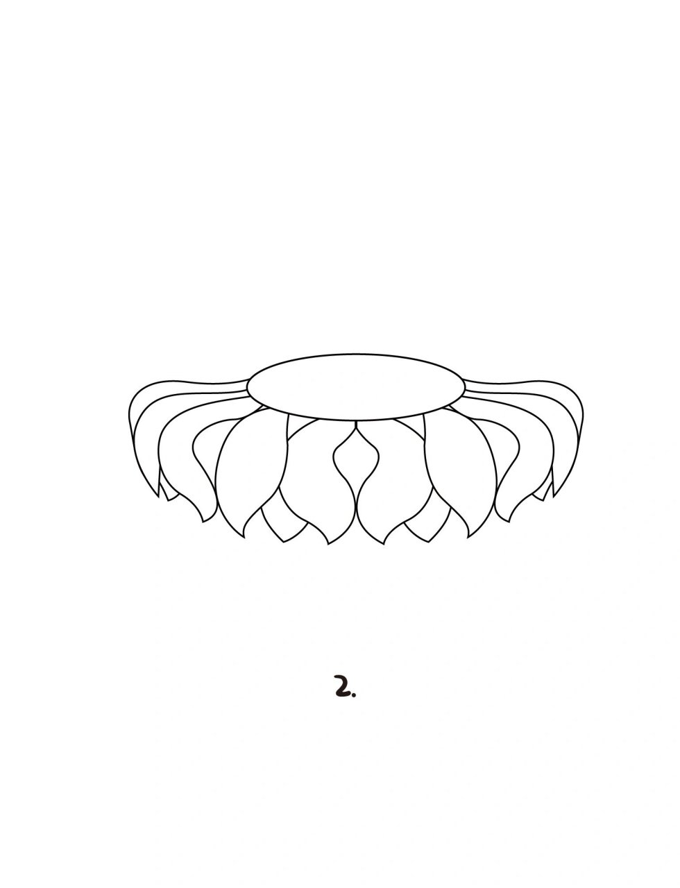 大莲花简笔画 亚运场馆大莲花 为杭州亚运会加油!