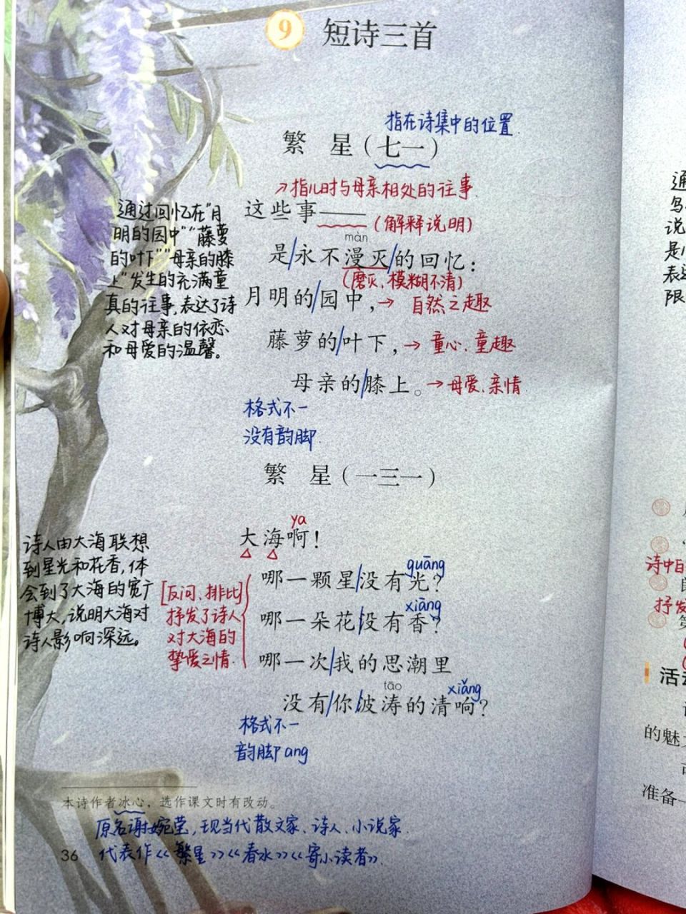 四下语文课堂笔记|9短诗三首 #小学语文# #小学语文课堂笔记# #语文