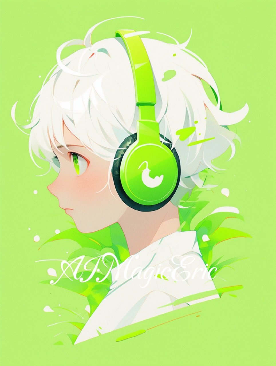 极简风·绿色系·男生头像 长日当空夏正盛98,却又清风拂面过91