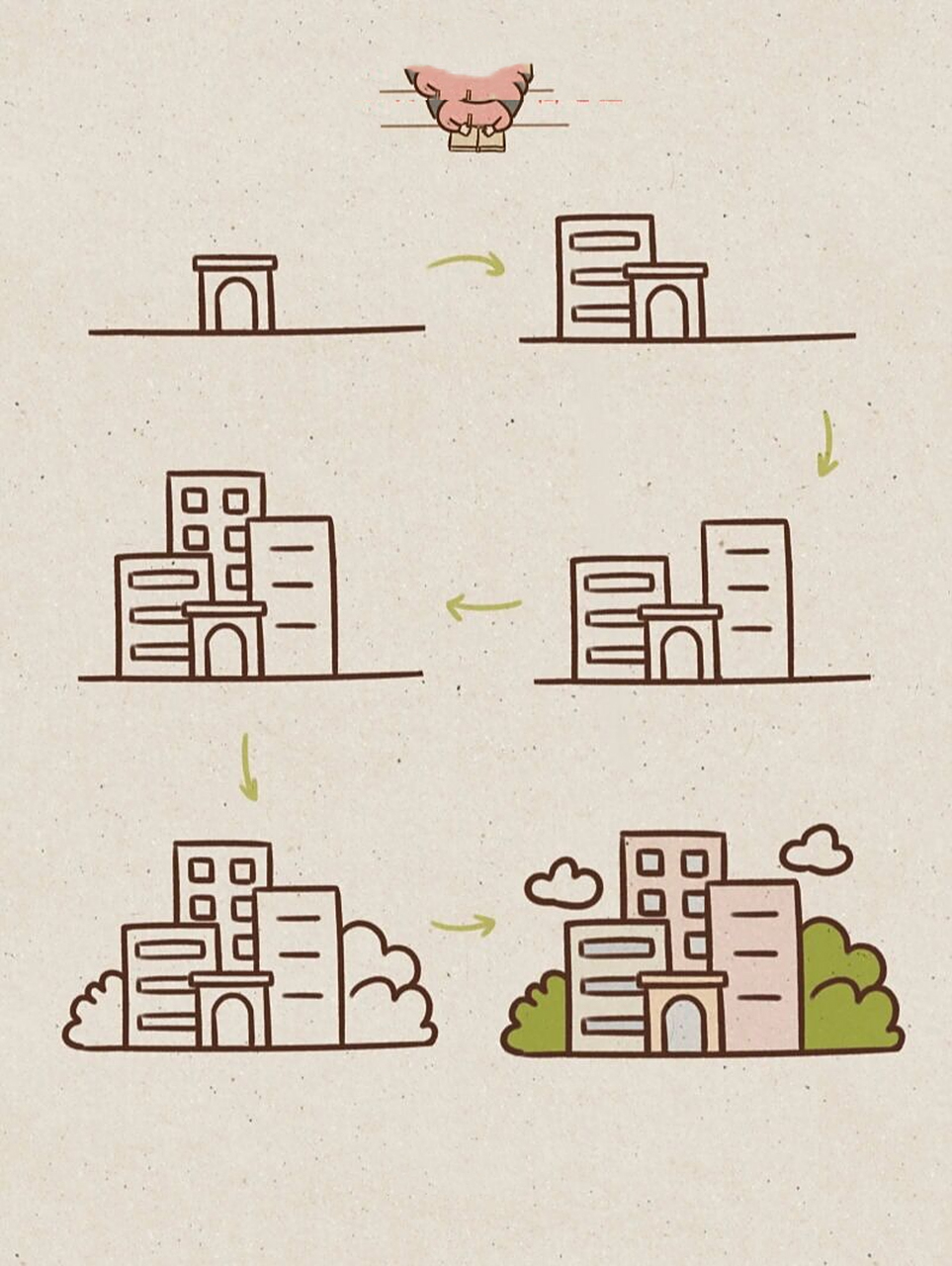 小贝简笔画-城市建筑92