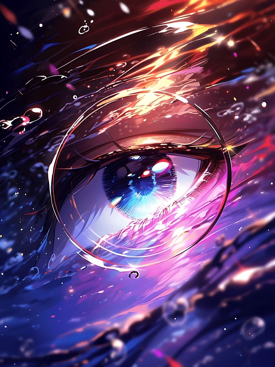 绝美紫瞳|夏日炎炎-眼睛特写镜头 以前不开心就发朋友圈 太幼稚了