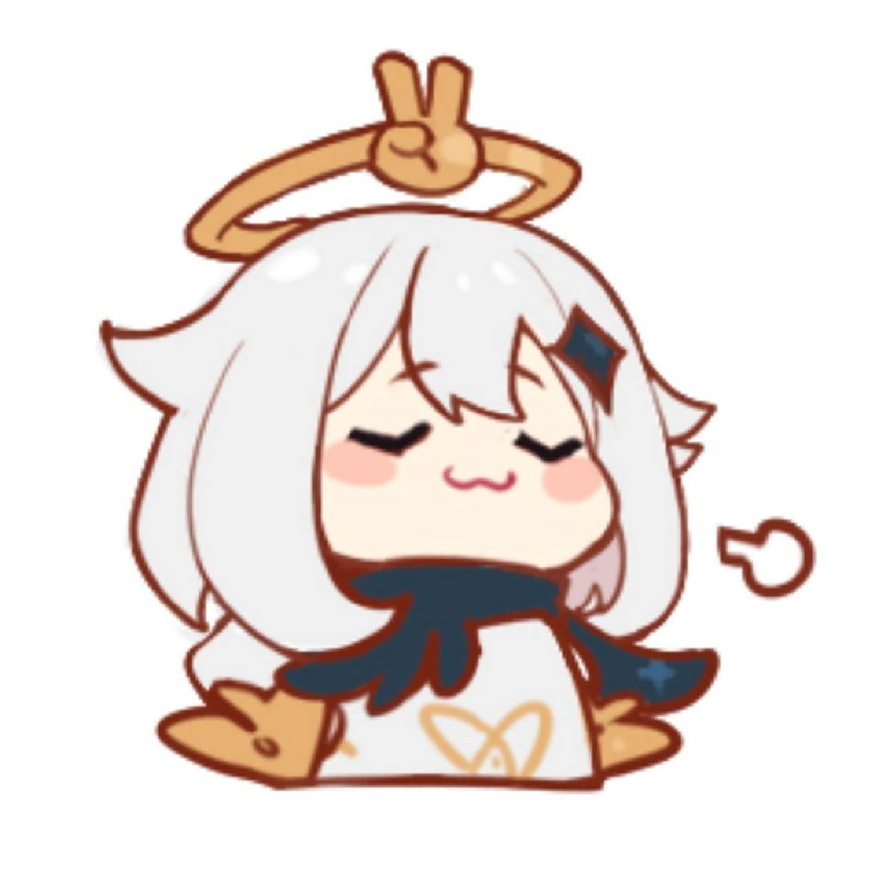 原神官方出的表情包 第一弹里面的派蒙真的是超级可爱的啦(0504