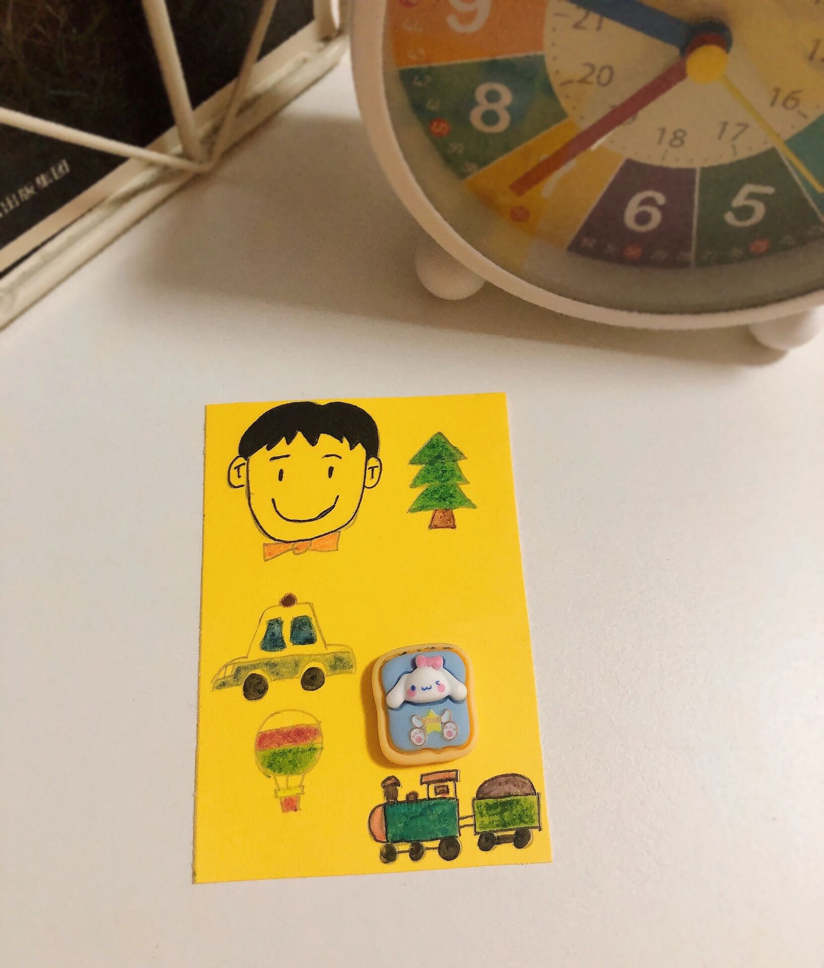 亲子活动 幼儿园交友小卡片绘制