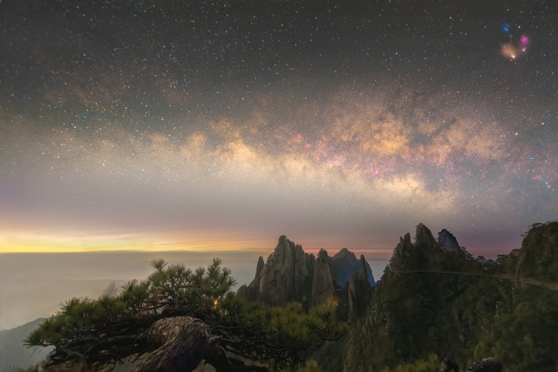 星耀三清山|春季银河|星空摄影 91尼康nikon d800 天文改机 & 永诺