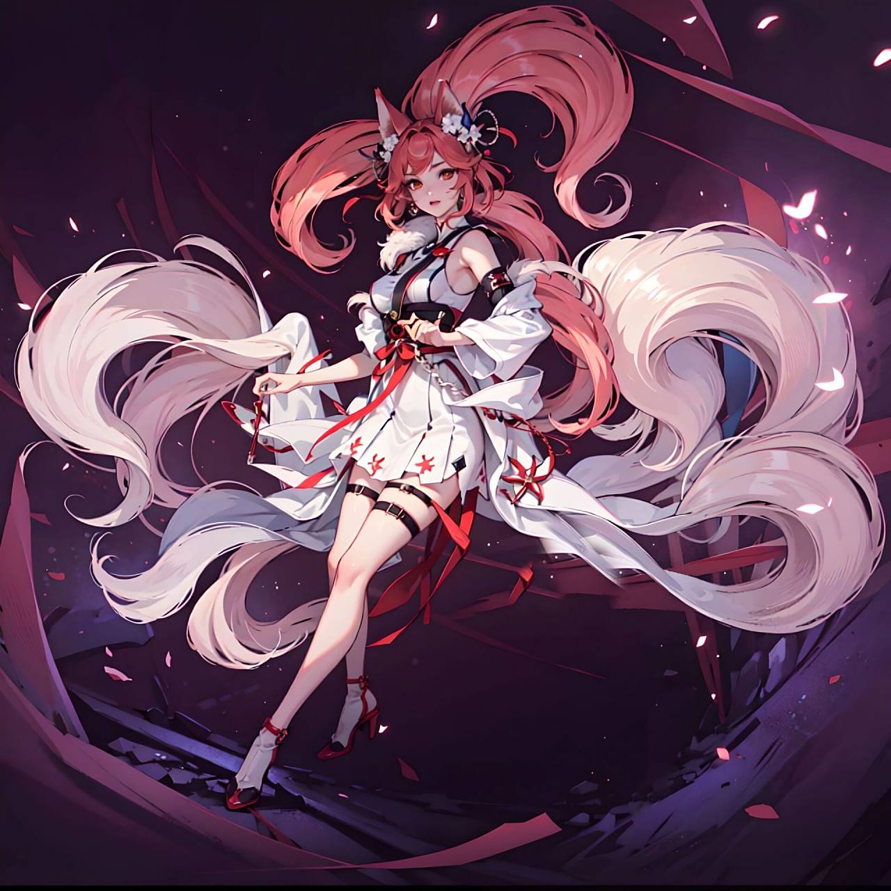 妲己新皮肤02九尾狐头像壁纸分享 九尾狐好美 似乎确定抽奖