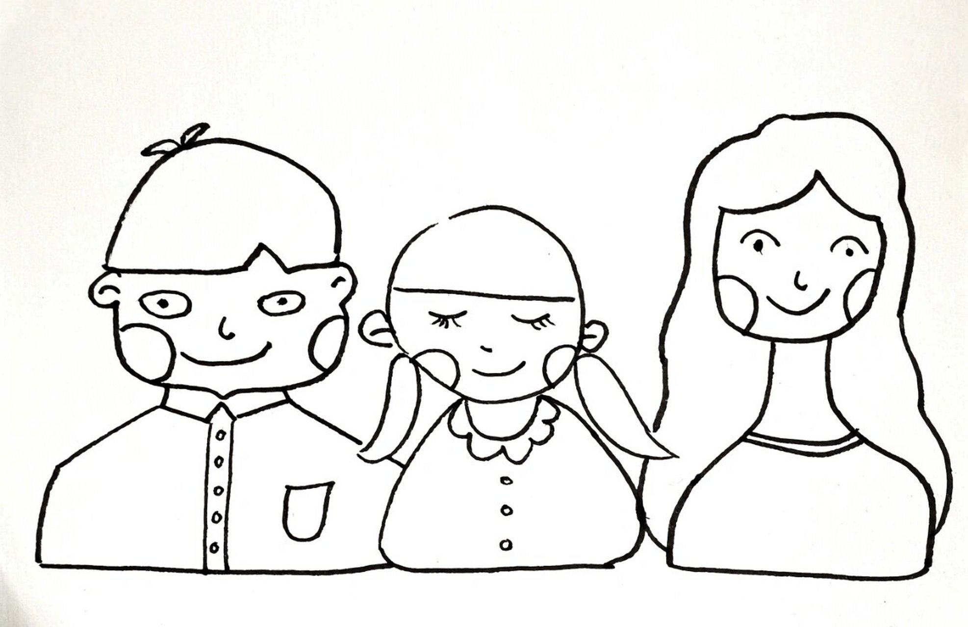 创意美术 | 全家福 儿童画 卡通画 9098699969979869