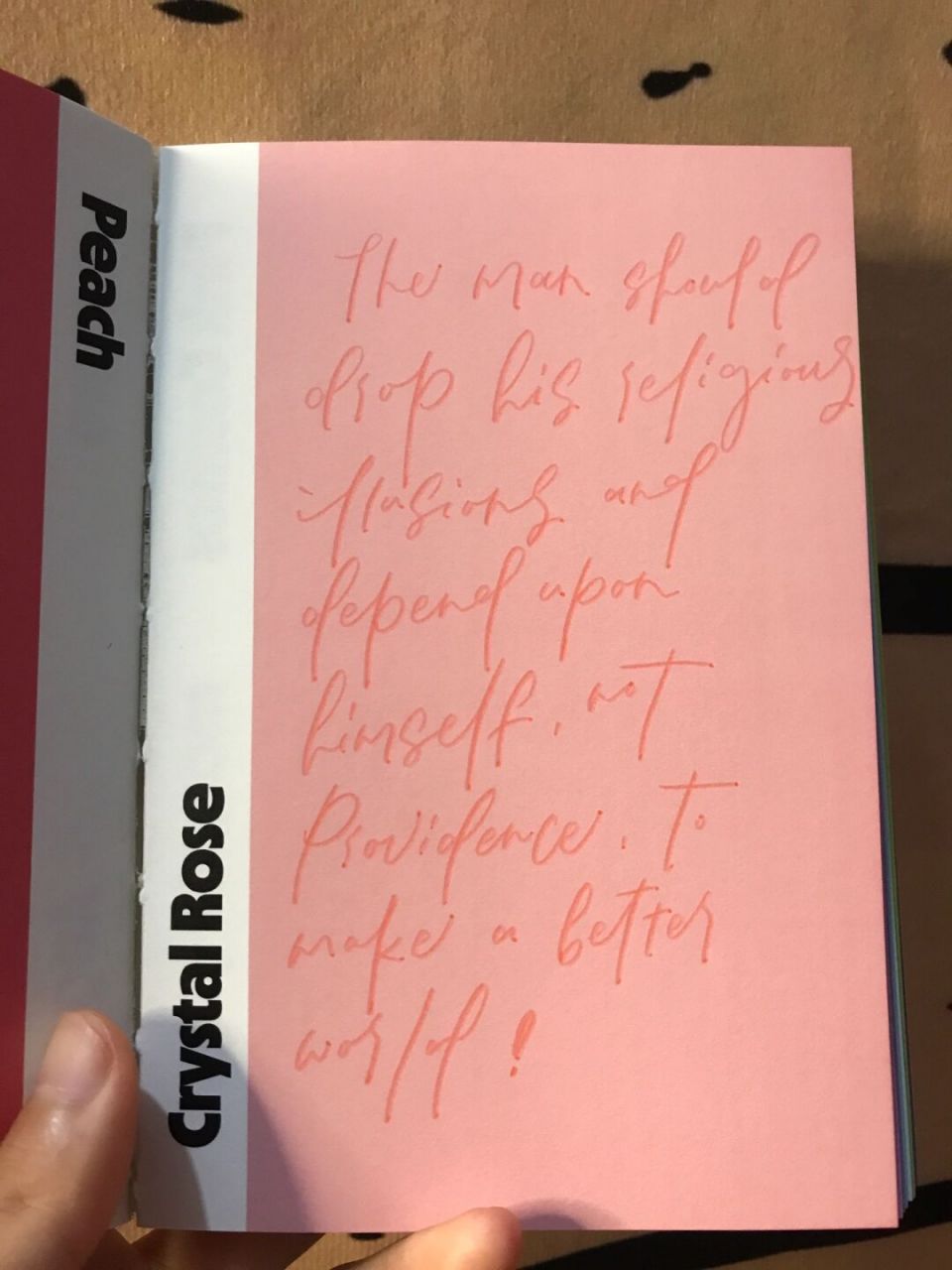 depend on yourself, not providence97 the man should drop his