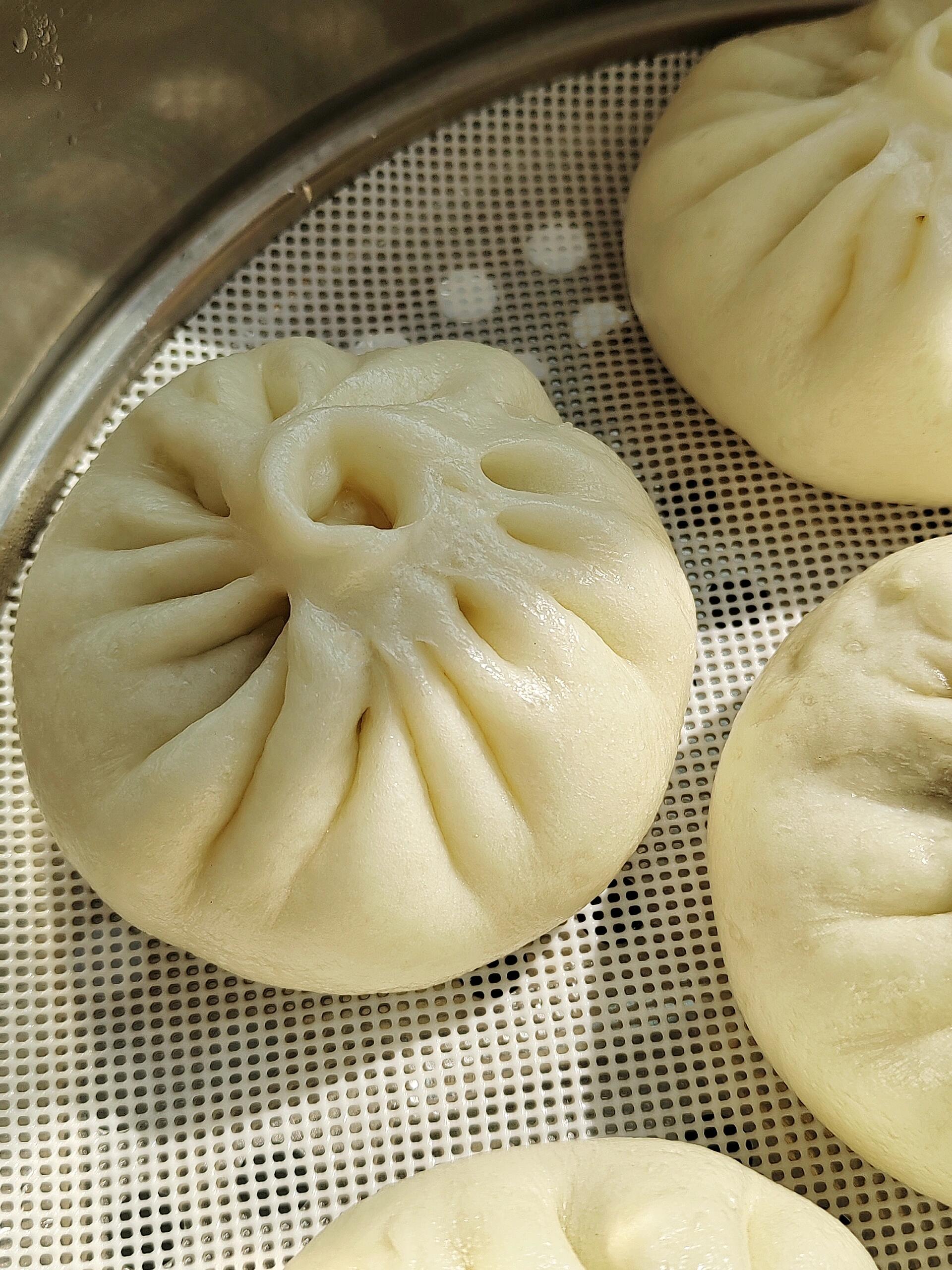 蒸包子教程7615喧软流油78猪肉茴香包子