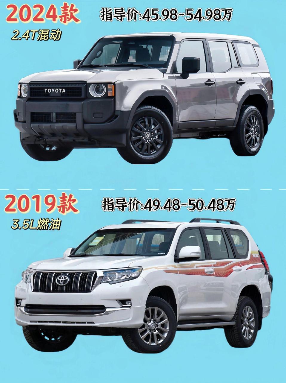 丰田霸道2024款报价及图片及价格.普拉多2024款正式发布,定价45.