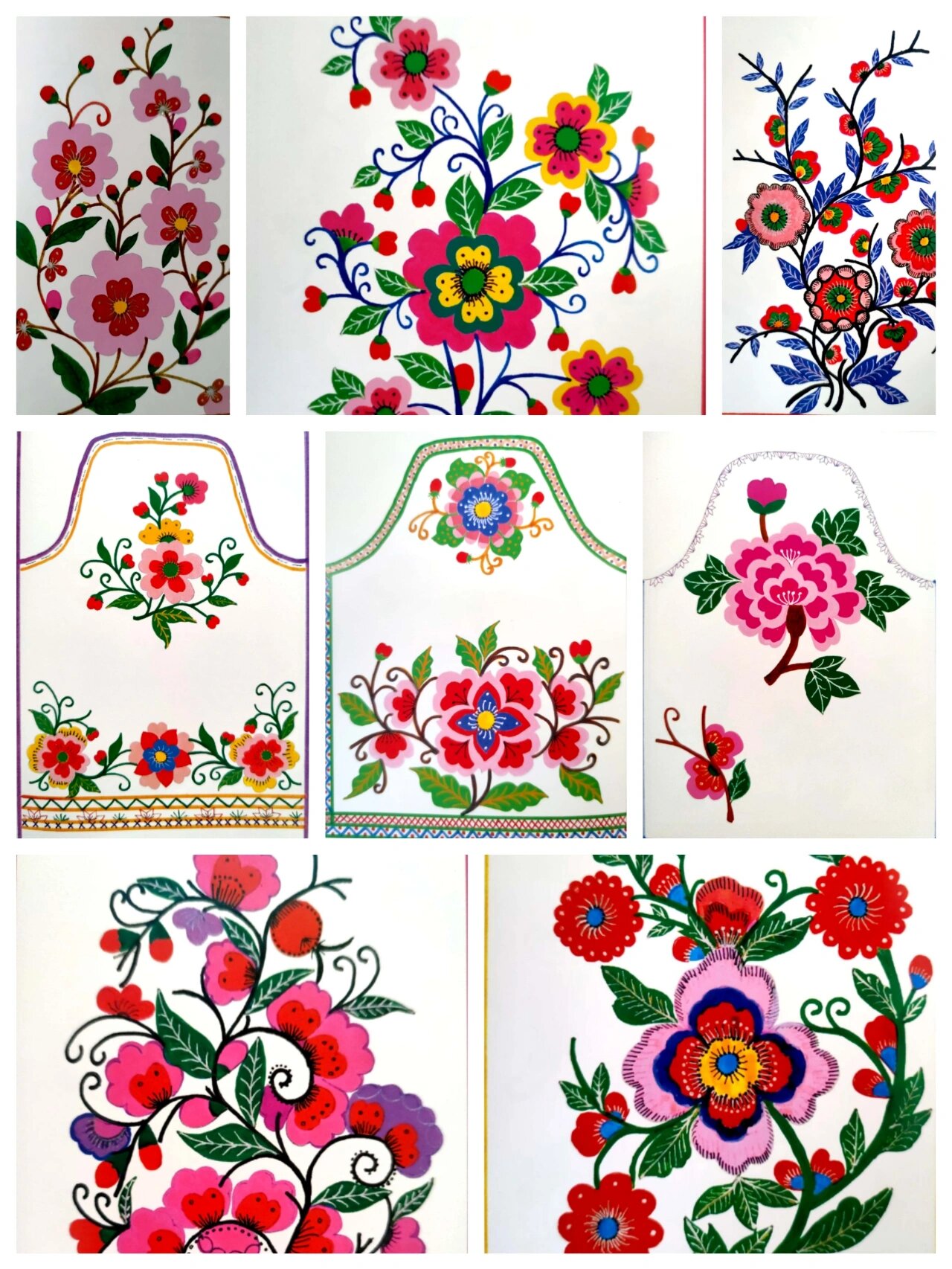 纹样|羌族围腰纹样