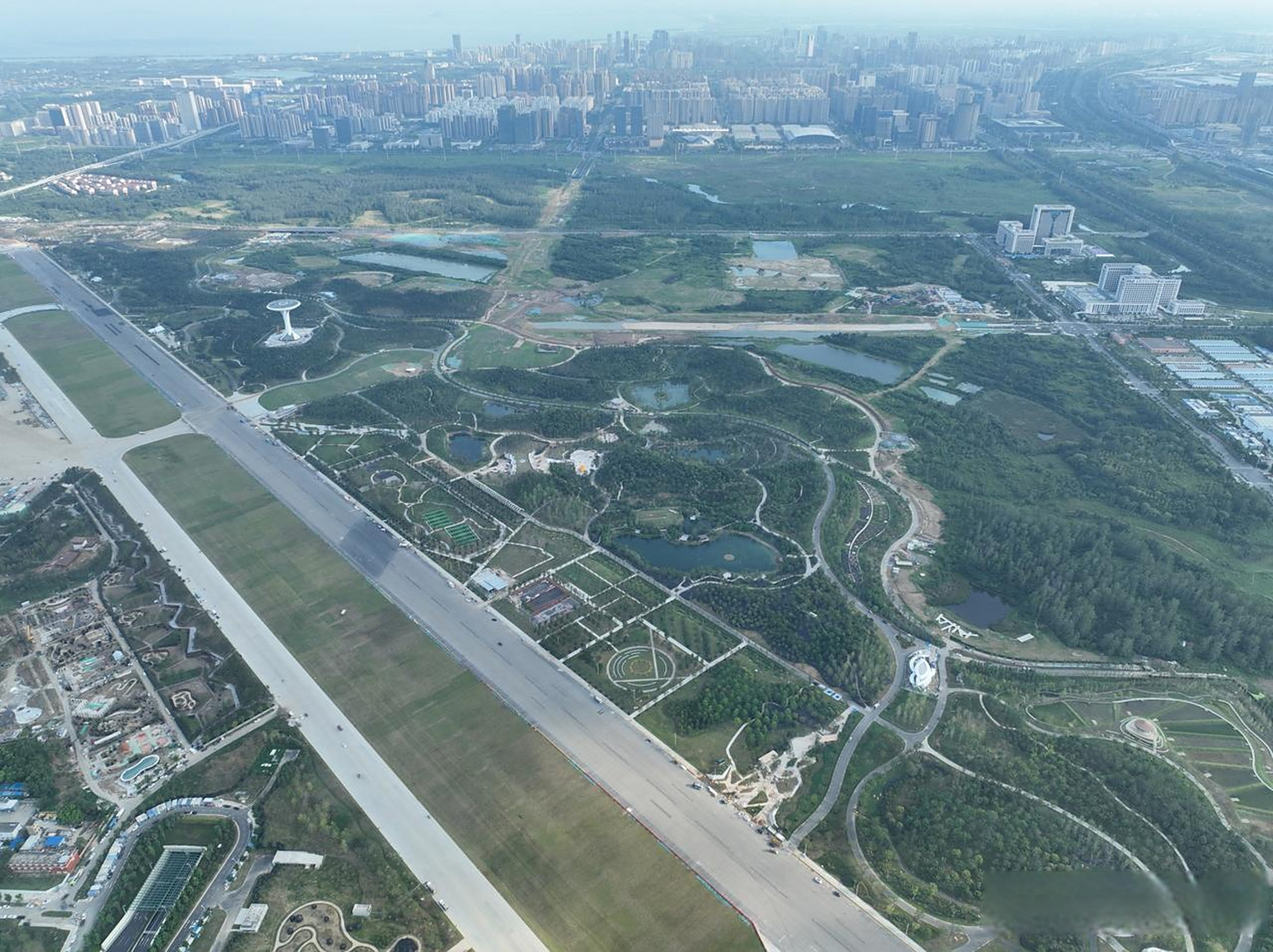 世界第一大中央公园,合肥骆岗中央公园,无人机探秘工程进度,拍到公园