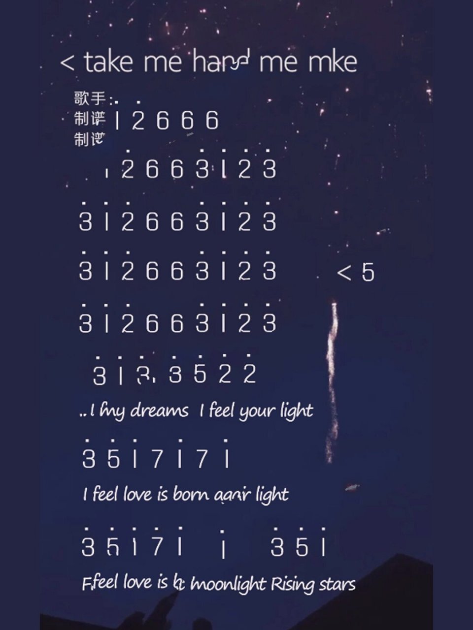 《毒药》《心许百年》《takemehand》卡林巴拇指琴简谱分享合集