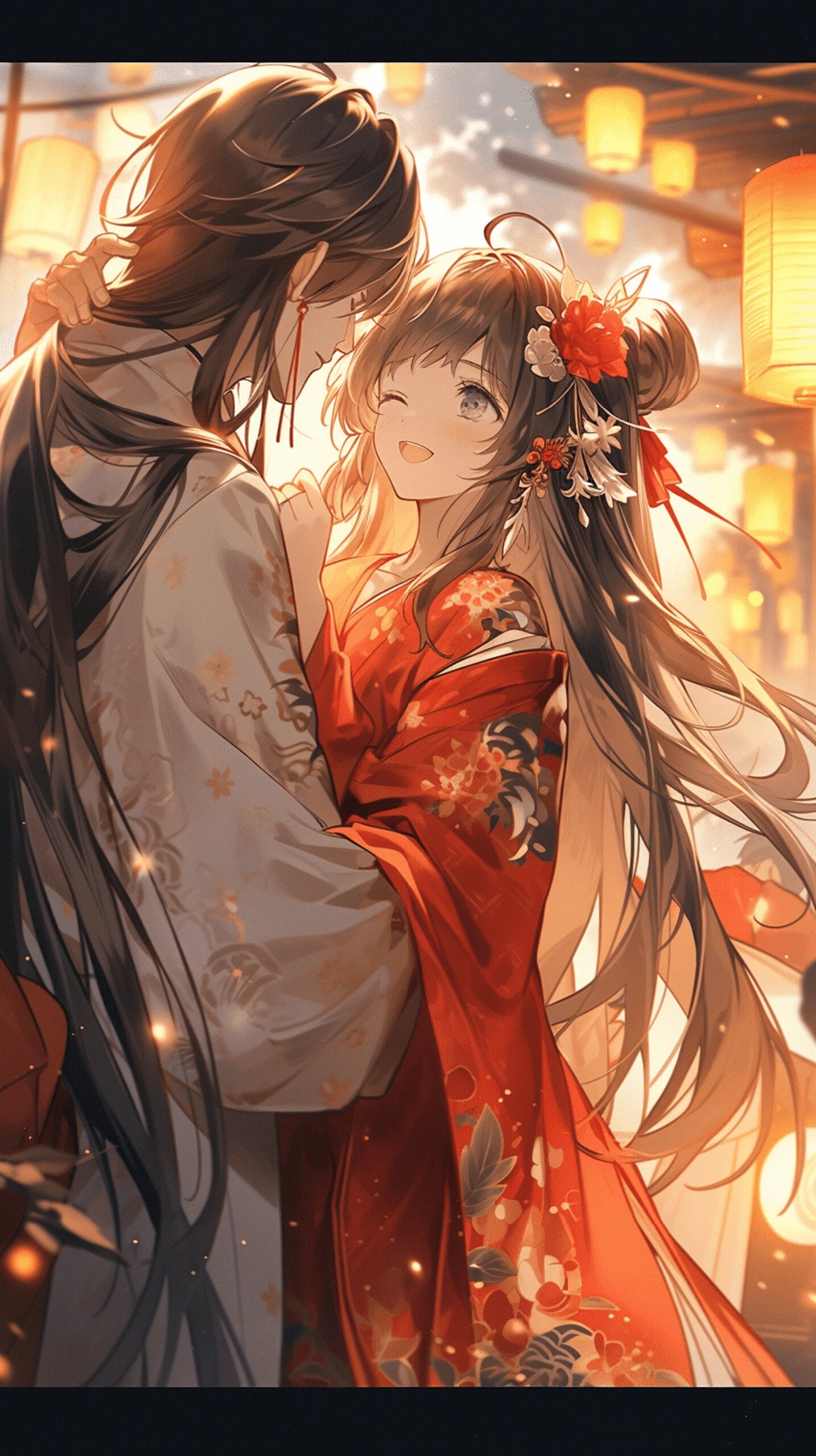 【可商素材40】古风双人夜景