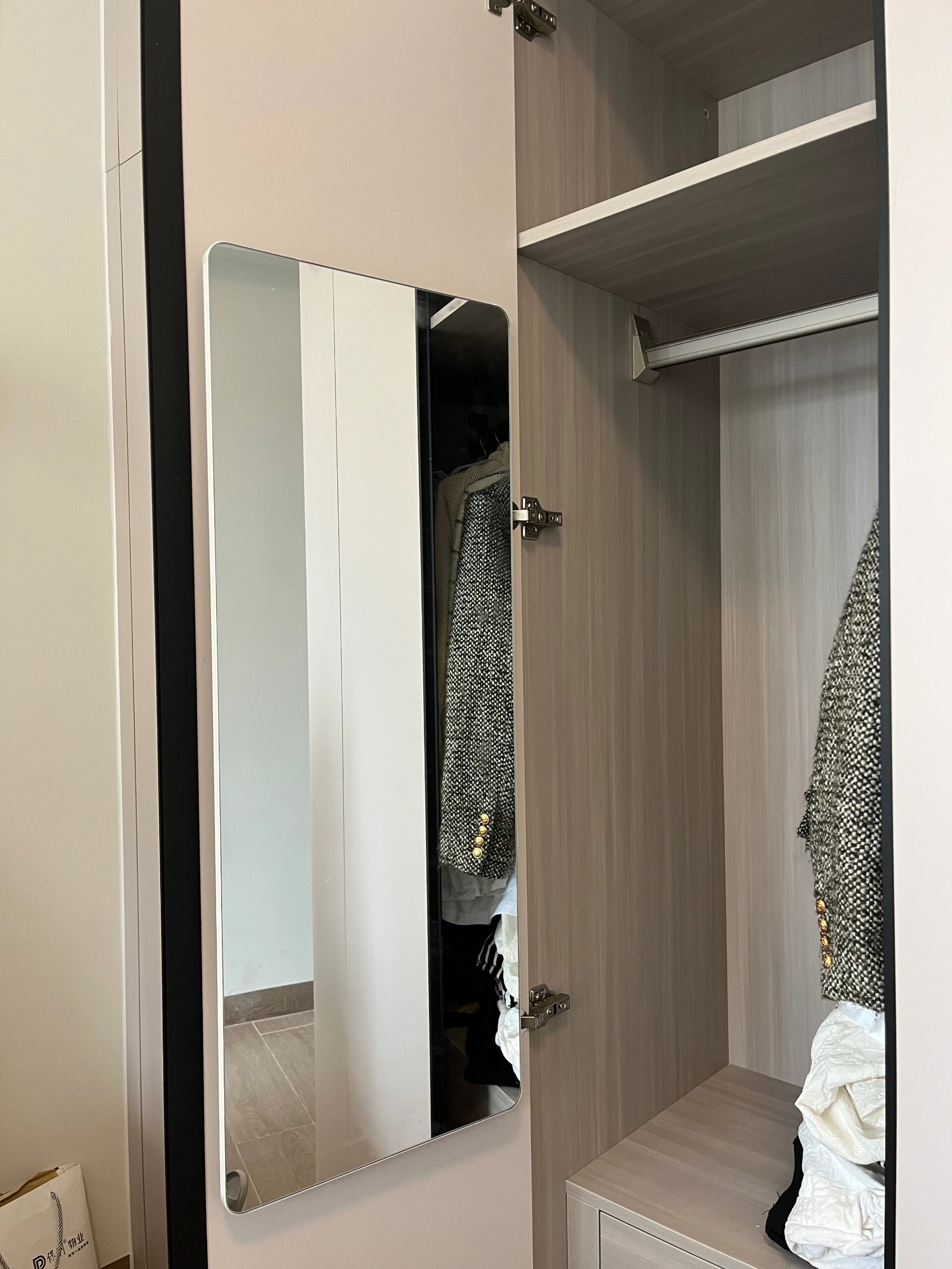 衣柜收纳镜子安装篇