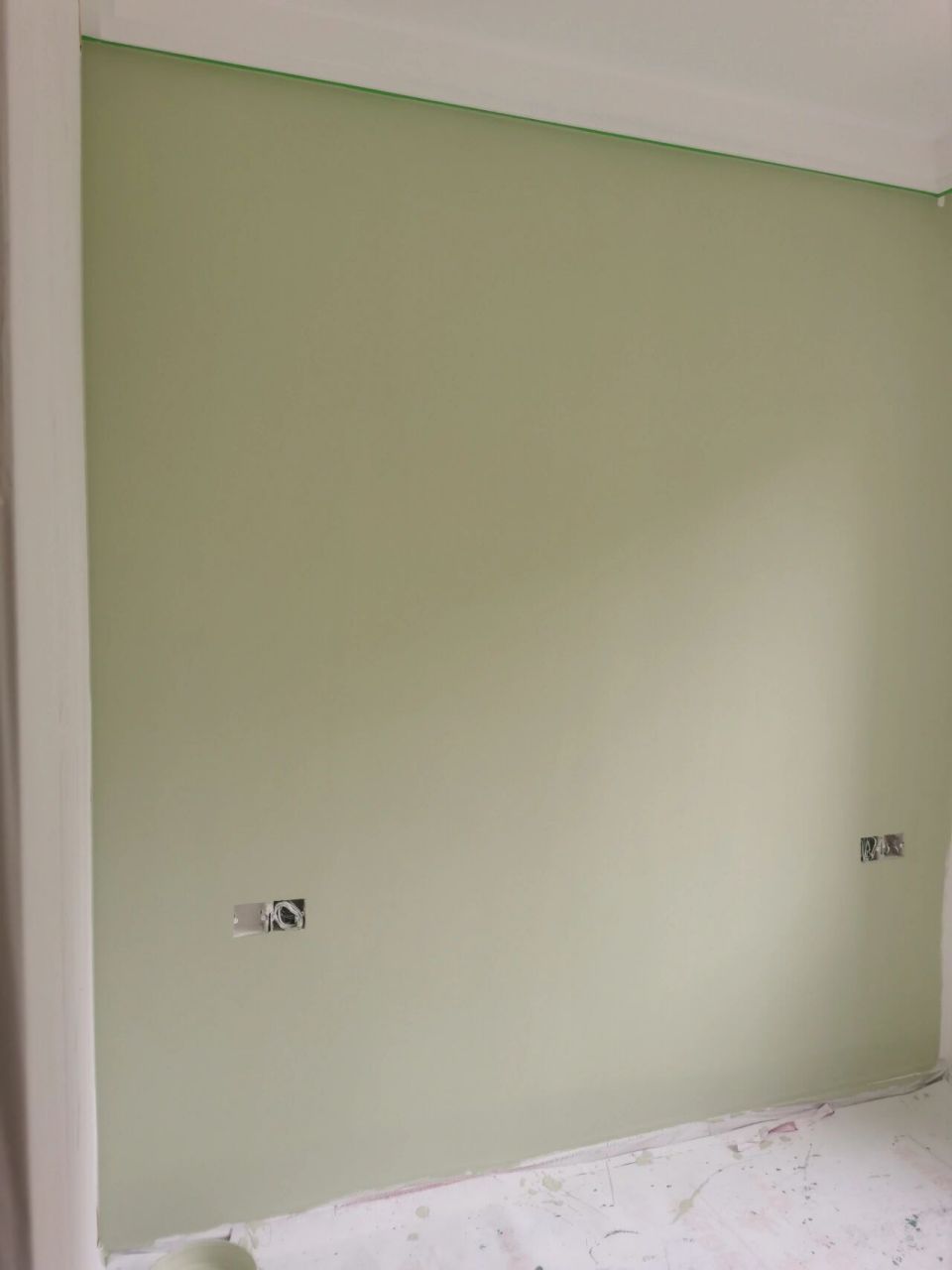 奶酪薄荷 汝窑 可可蛋奶 杏子灰对比 最后两天乳胶漆上颜色,刷的时候