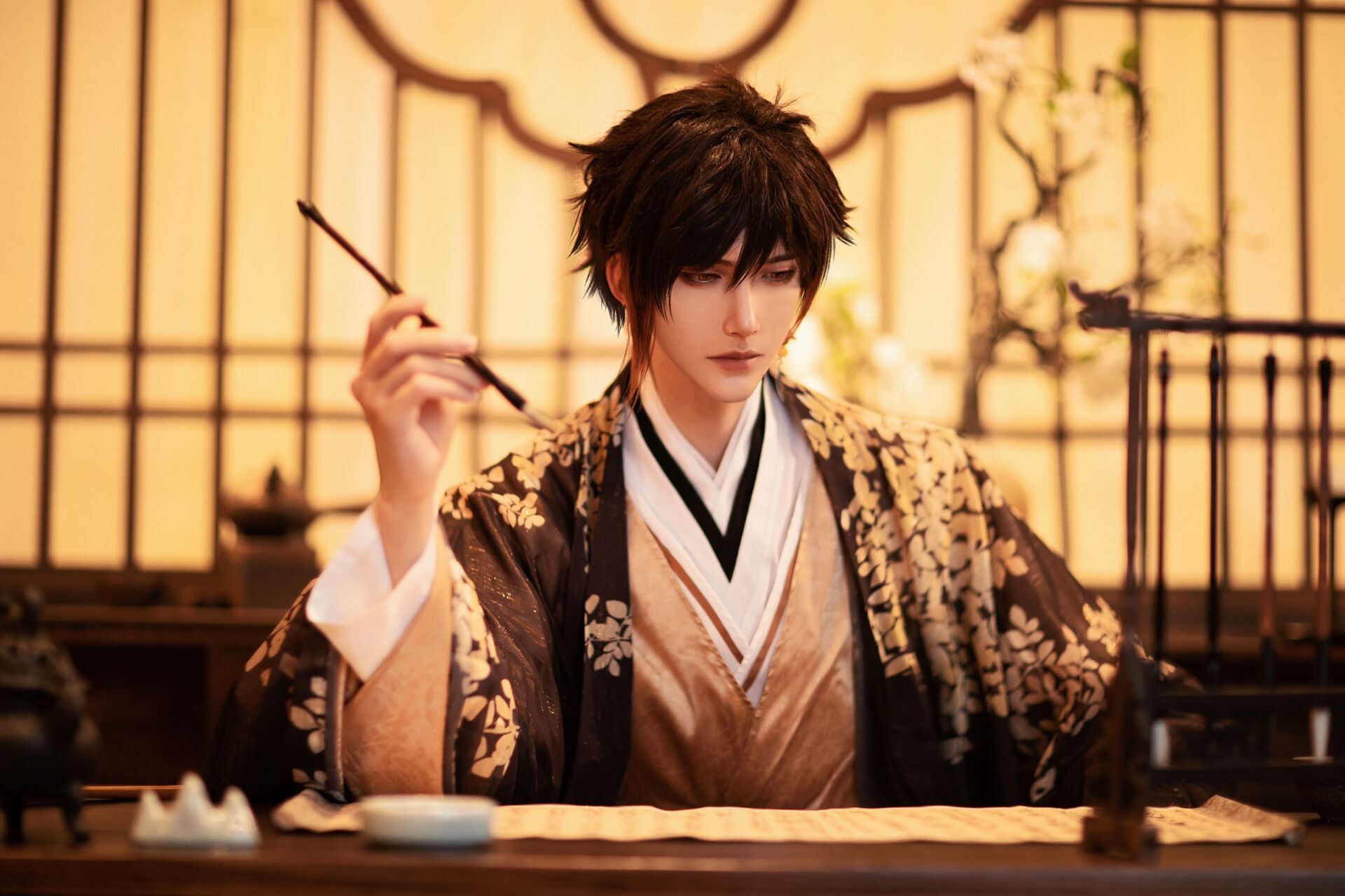 【原神 钟离】cos    一个私设的老爷子 希望米哈游能赶紧出皮肤!