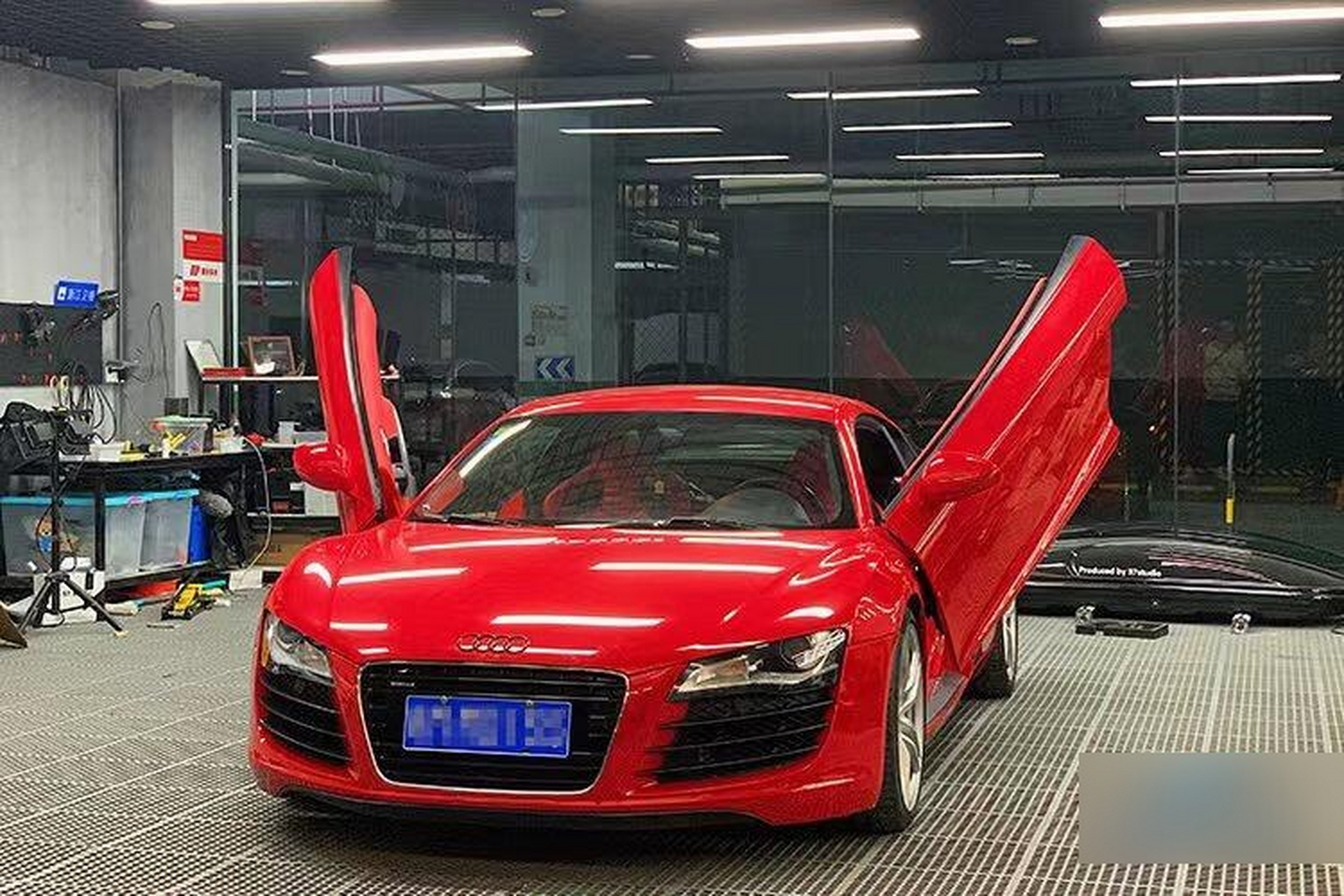 奥迪r8升级二代剪刀门.大鹏展翅~红红火火97979797