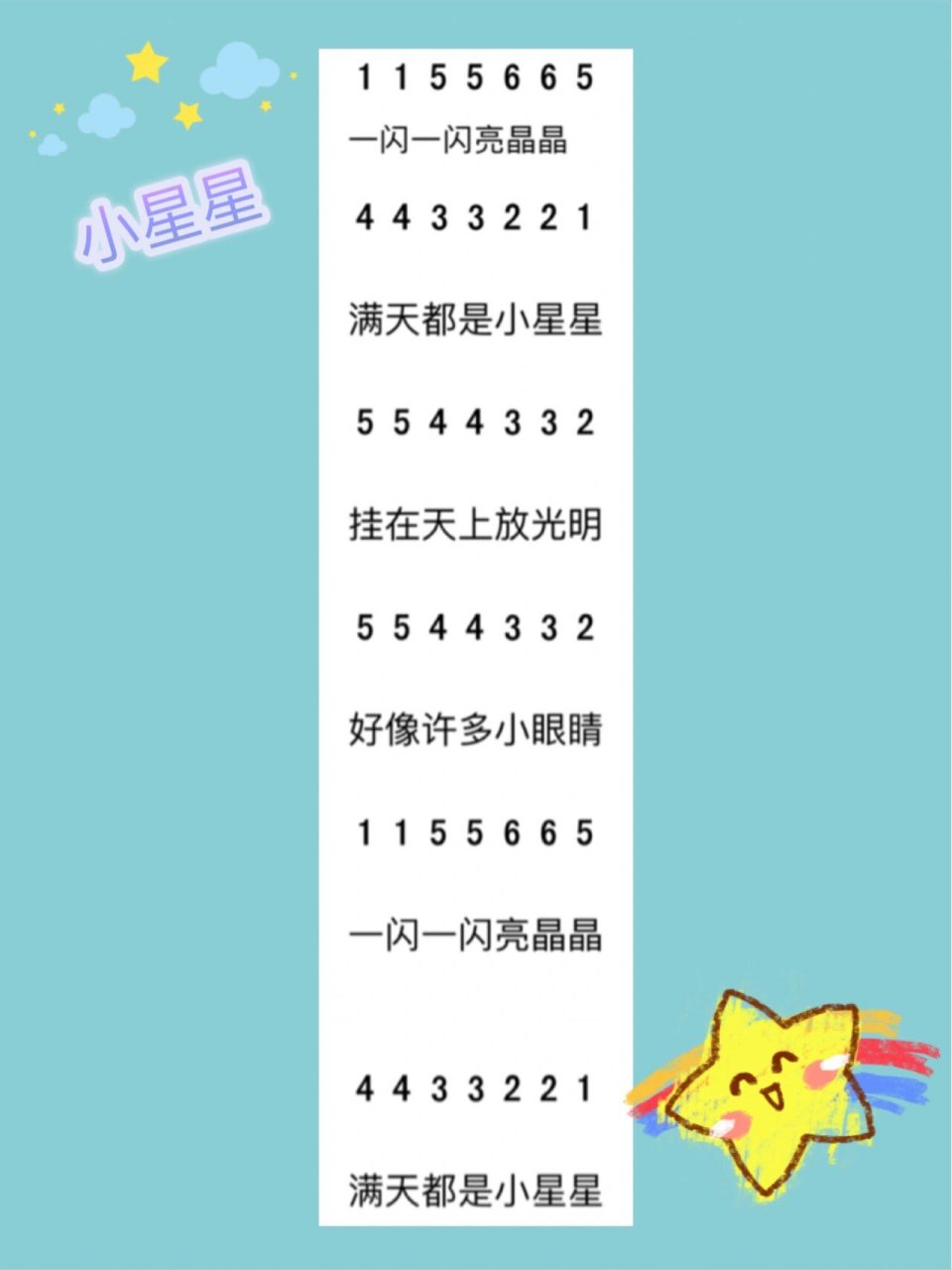 卡林巴拇指琴|《小星星》简谱 初级简谱 学习中