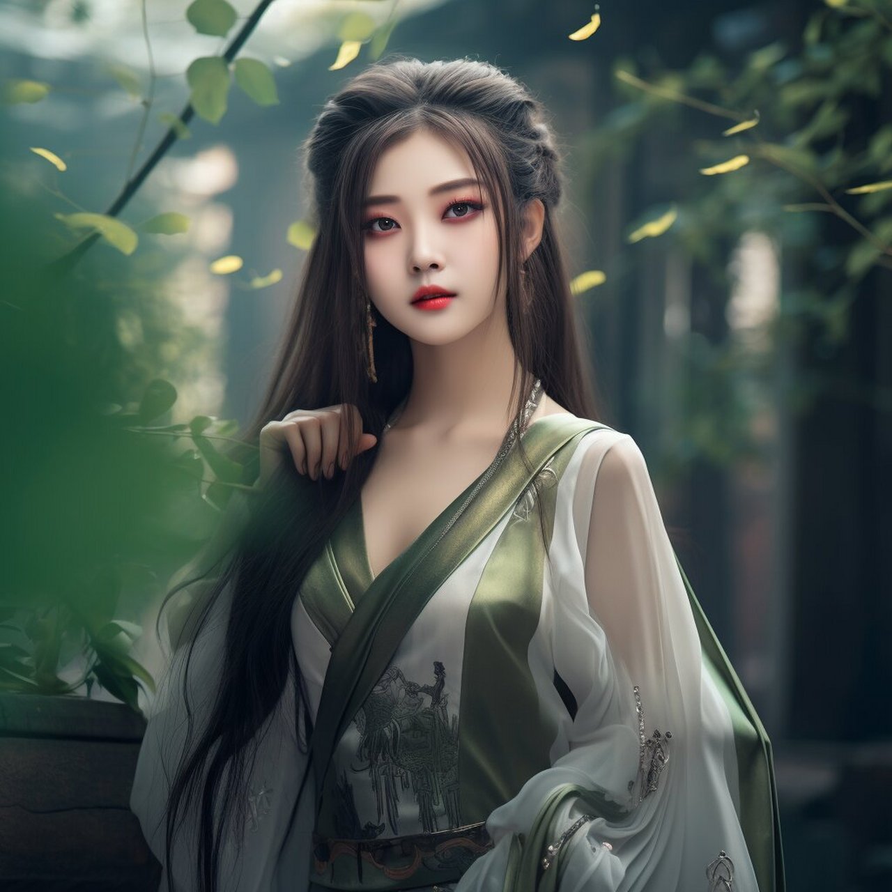 绝美古风少女头像 | 青裳 翠色轻裳,映那江南的水梢间, 你可知道,我为