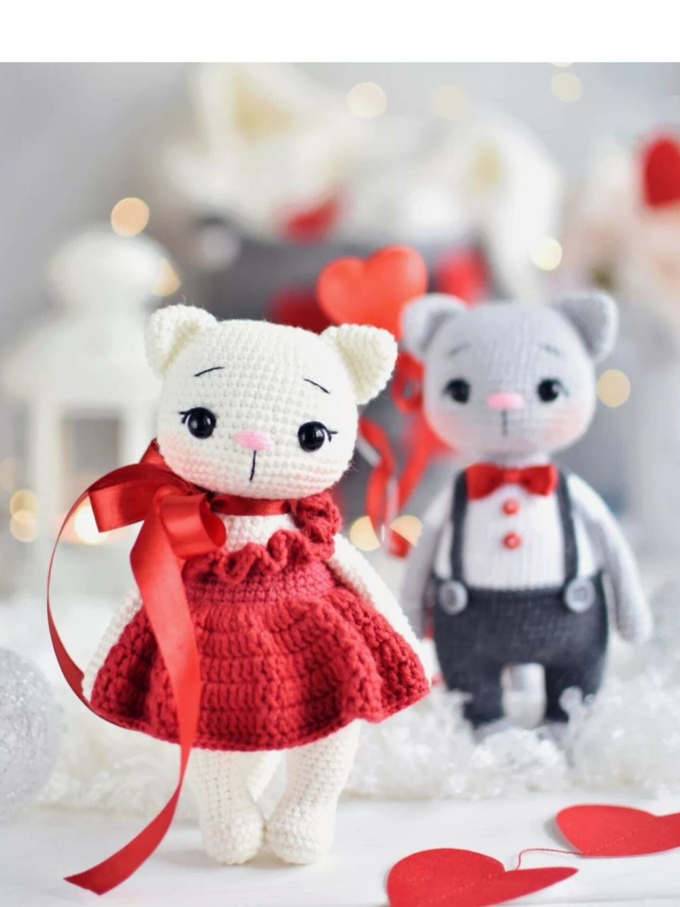情人节系列| 相亲相爱的猫咪 #手工钩针编织# #钩针图解# #情人节