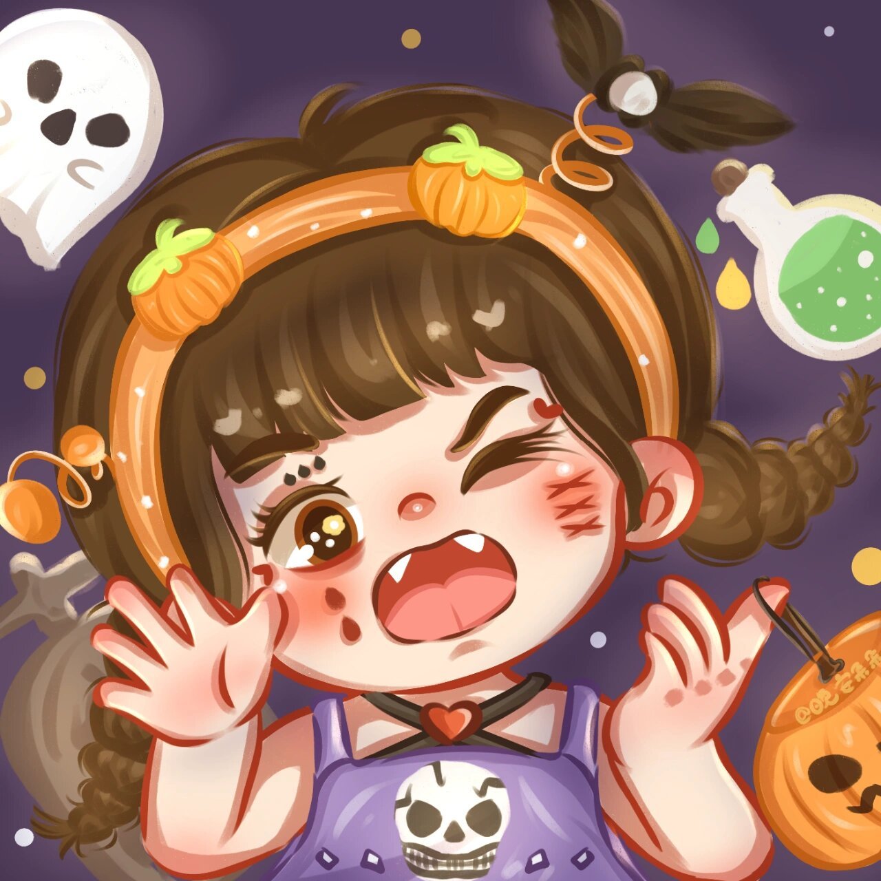 "天黑以后调皮捣蛋的小巫婆×不给糖就打针的小护士.