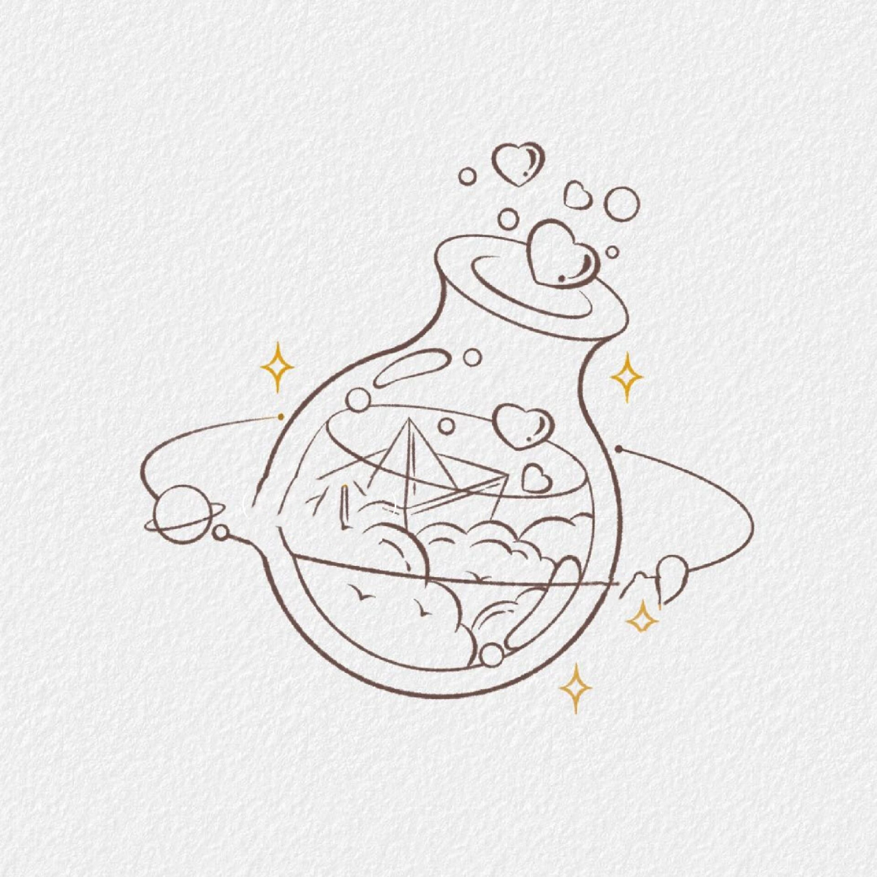 手绘简笔画 | 星语心愿·系列3 今天有什么愿望呢?929292