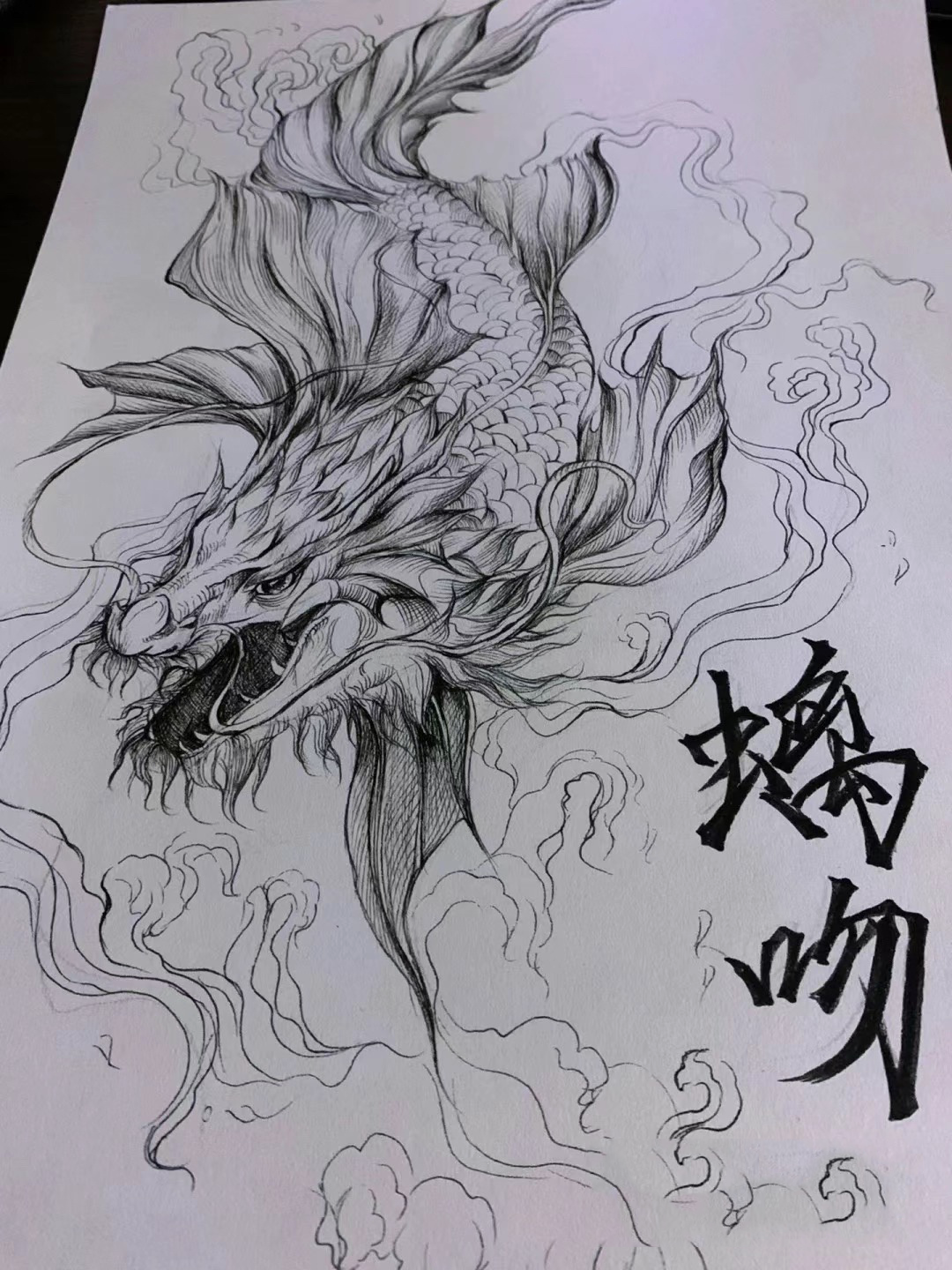 山海经手绘 大鱼类