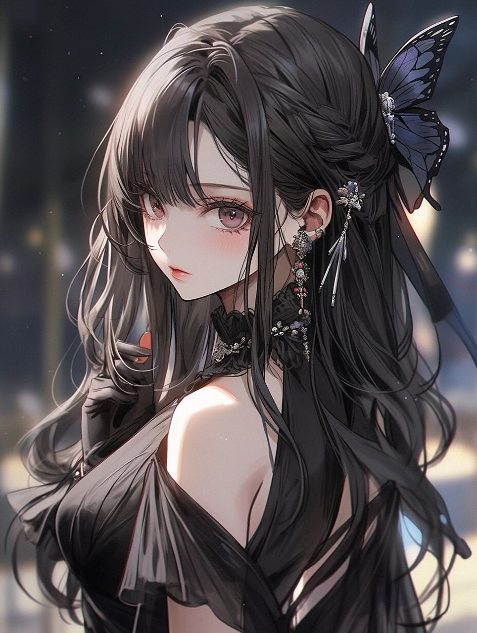 哥特式暗黑系女生头像