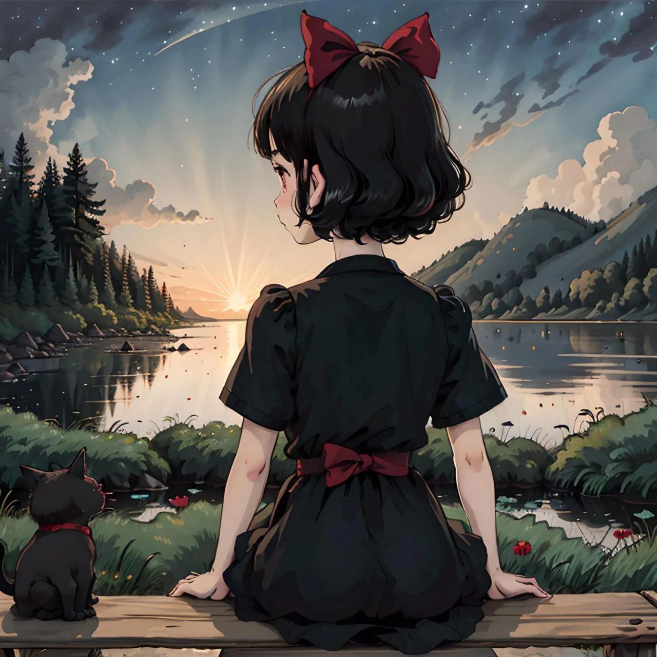 夜色系情侣头像‖治愈系头像