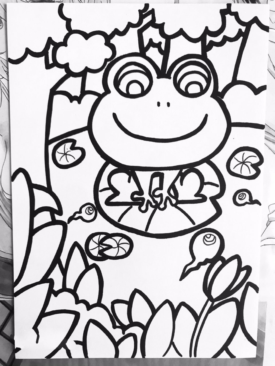 儿童画(小蝌蚪找妈妈) 喜欢关注点赞收藏↖↖↖