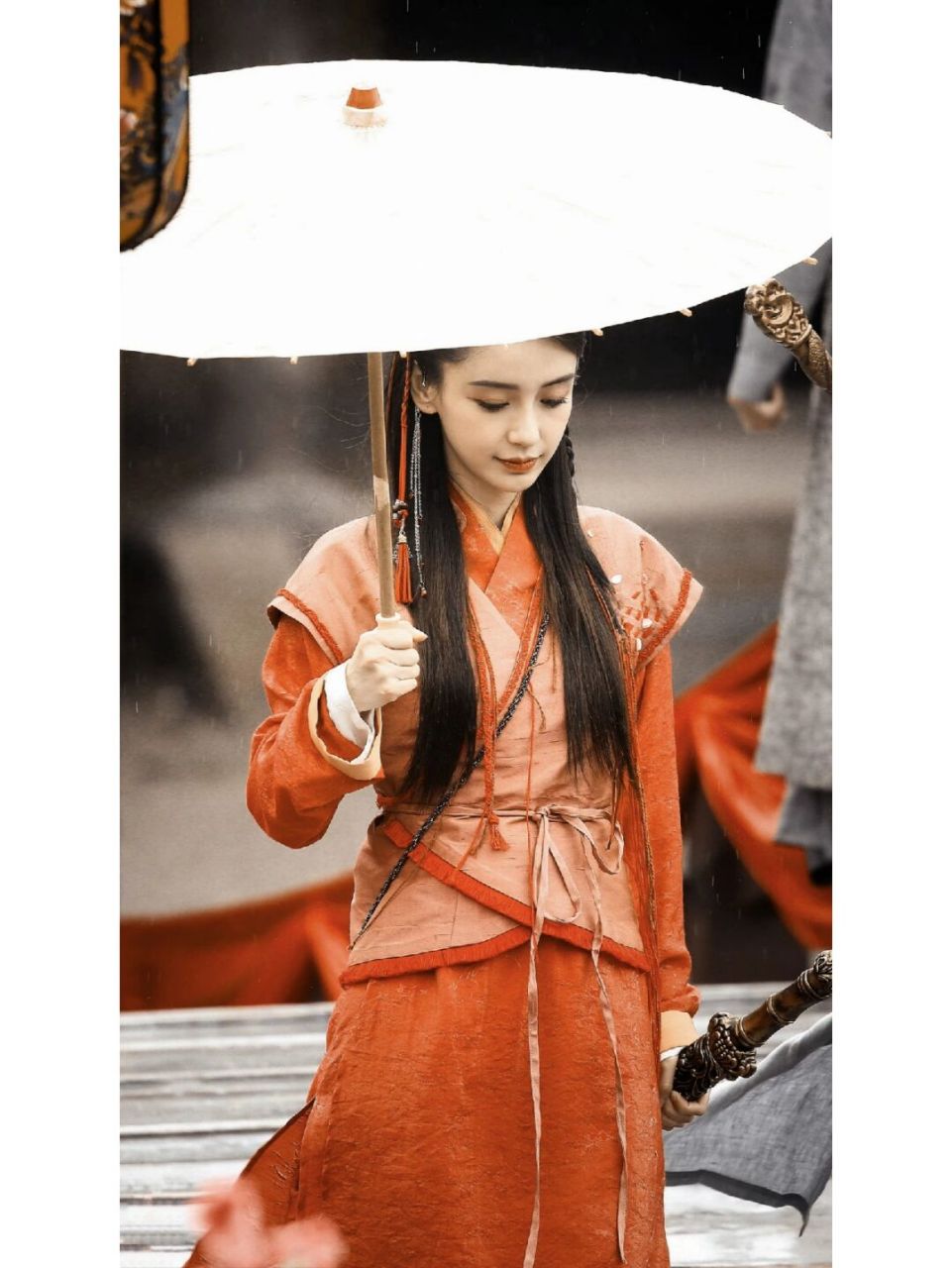 壁纸get√萌探红衣美人 angelababy 220602萌探录制#angelababy