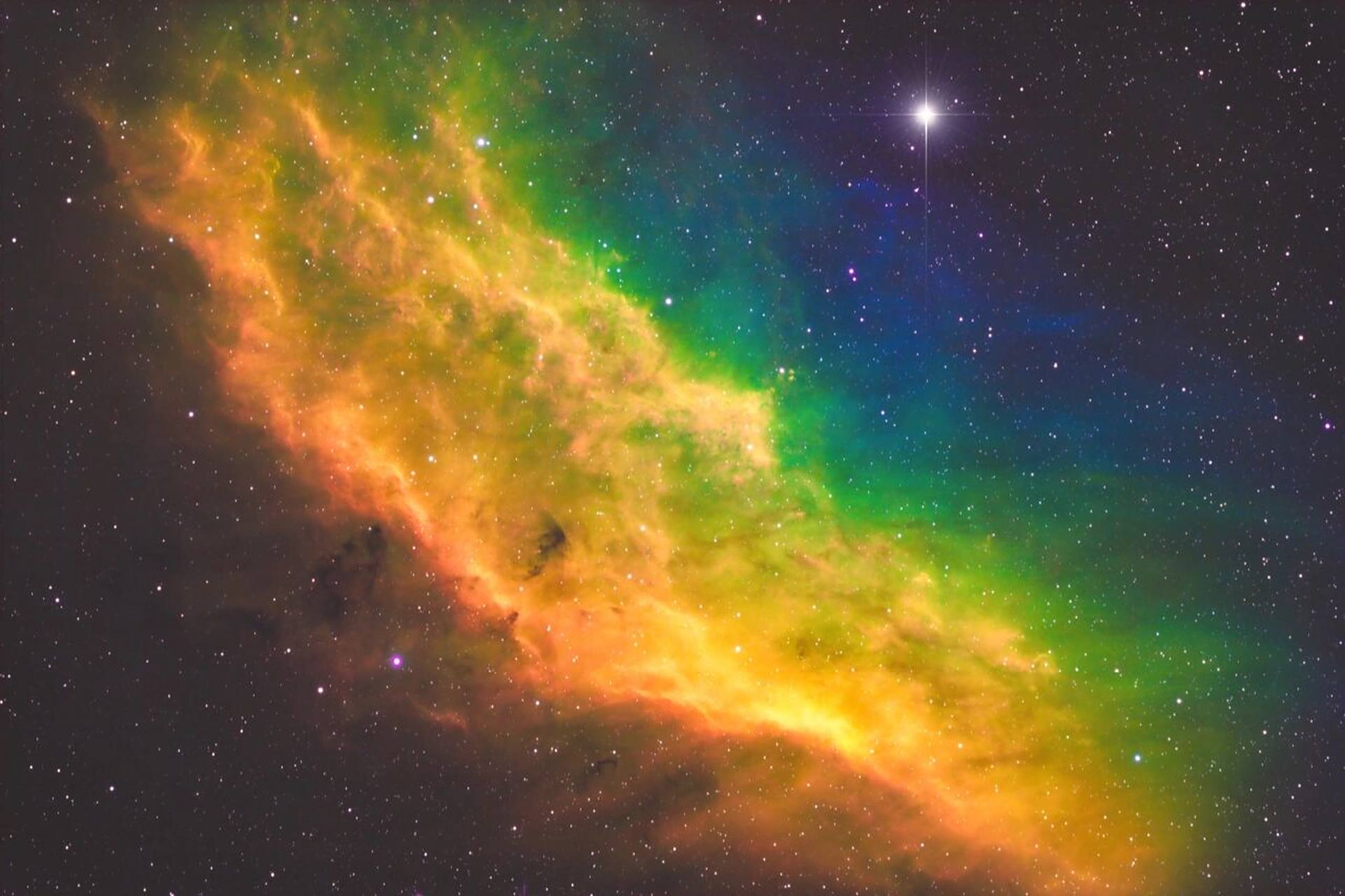 ngc 1499 加州星云|深空摄影 ngc 1499俗称加利福尼亚星云或加州星云