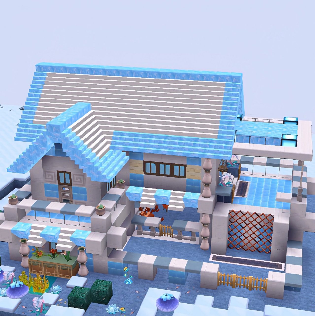 迷你世界冰原建筑教程