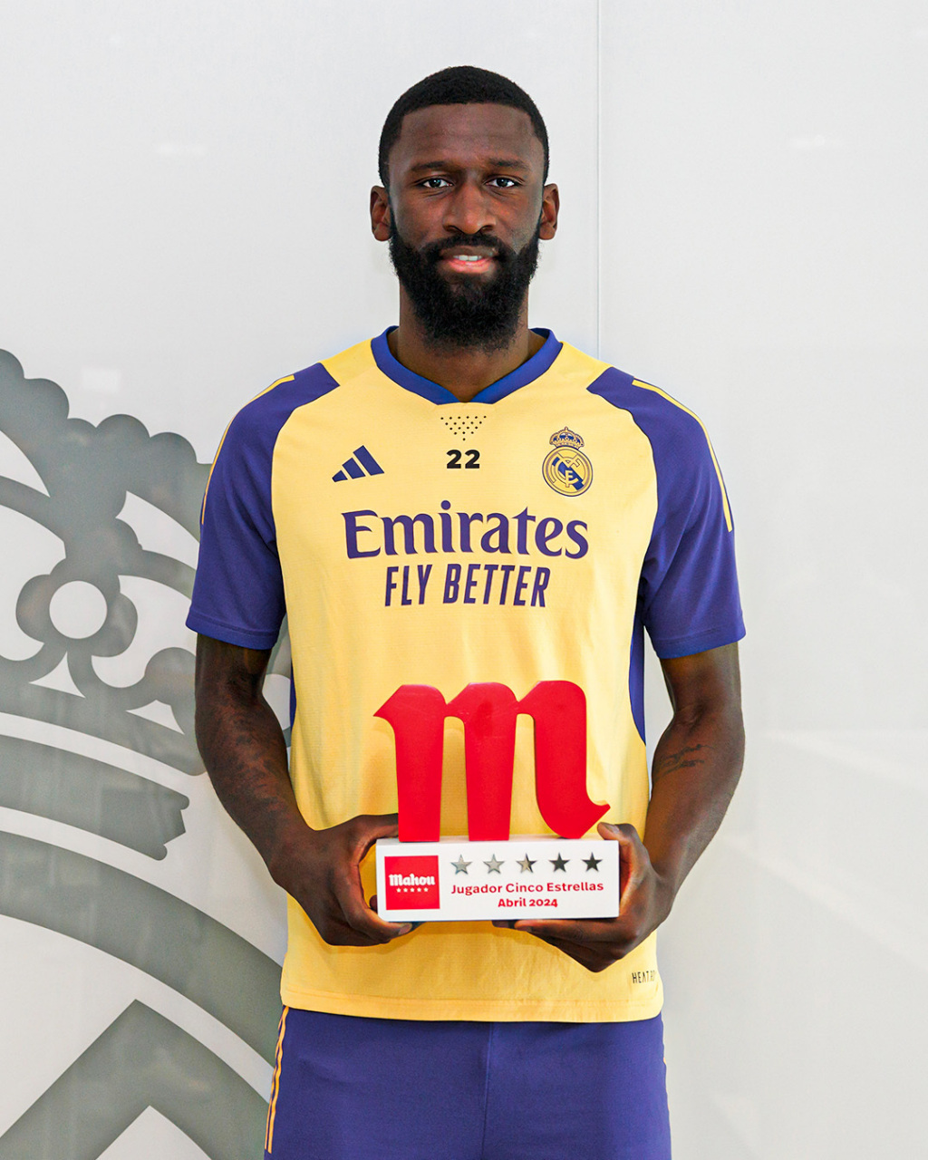 皇马四月最佳球员—吕迪格!