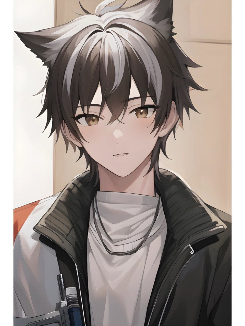 ai绘画猫耳少年 同一个词条参考图多次生成.我果然对猫耳少年爱的深沉