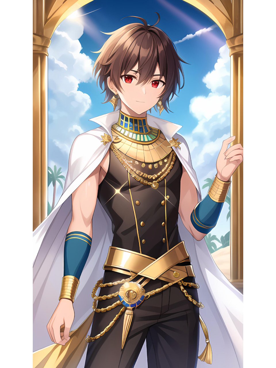 二次元帅气埃及王子  夏日滤镜