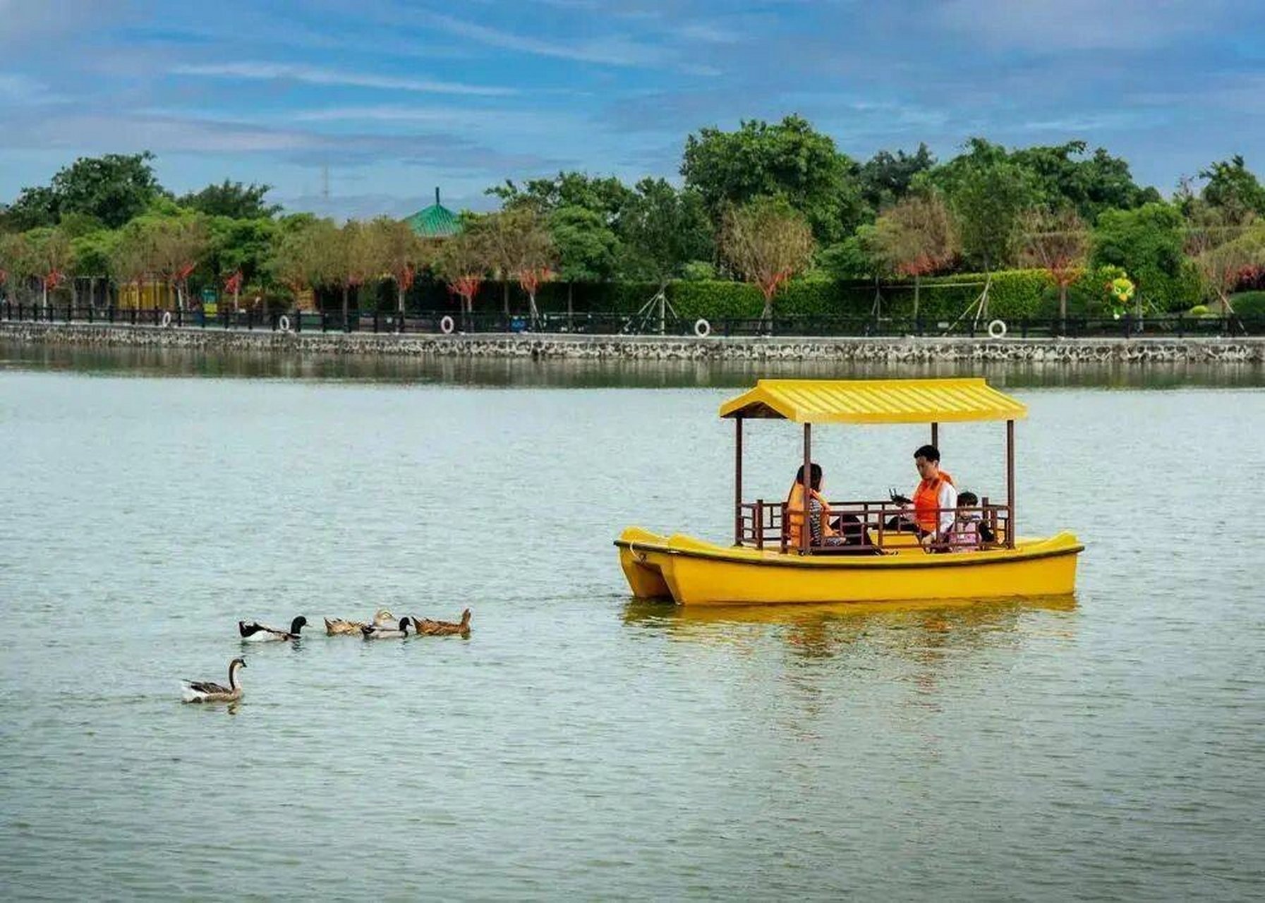 江门长廊生态园19.9单人票园水上乐园嗨皮吧!