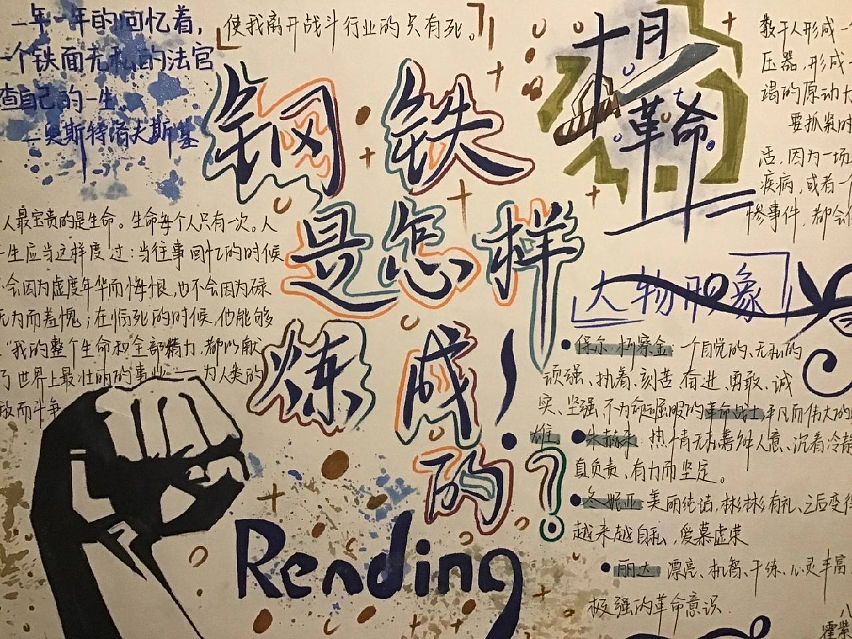 《钢铁是怎样炼成的》手抄报