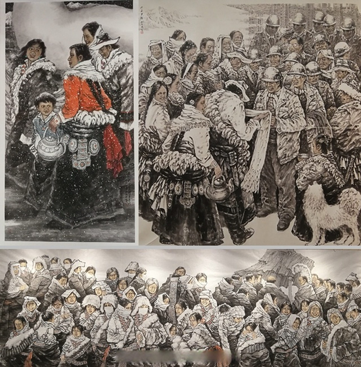 "水意墨韵——毛志成中国画作品展"在甘肃画院开幕交响丝路·如意甘肃